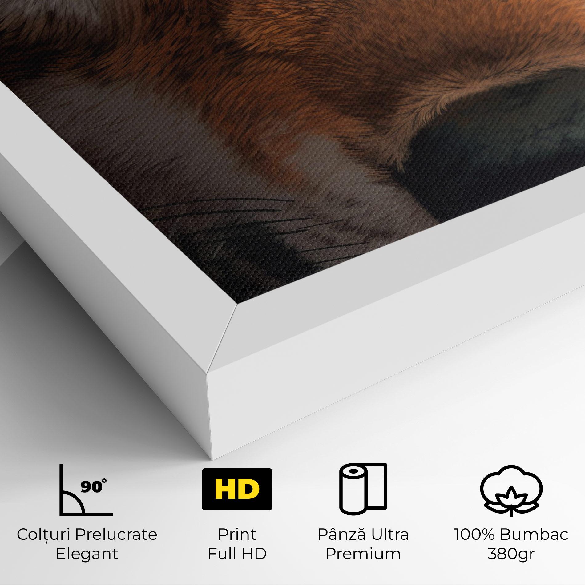 Tablou Canvas Close Up Wolf Eyes mockup 4