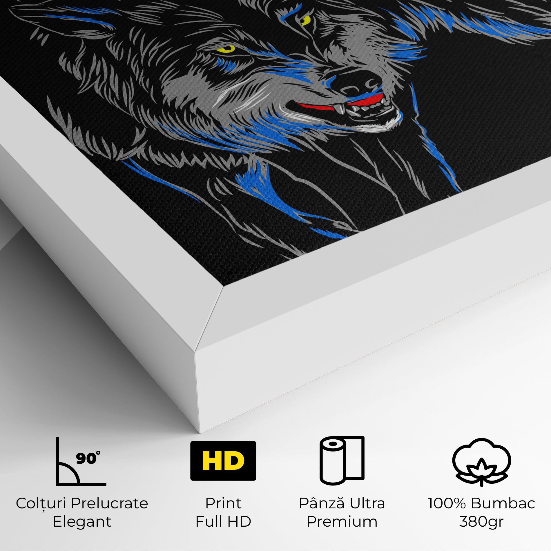 Grey Blue Wolf mockup 4