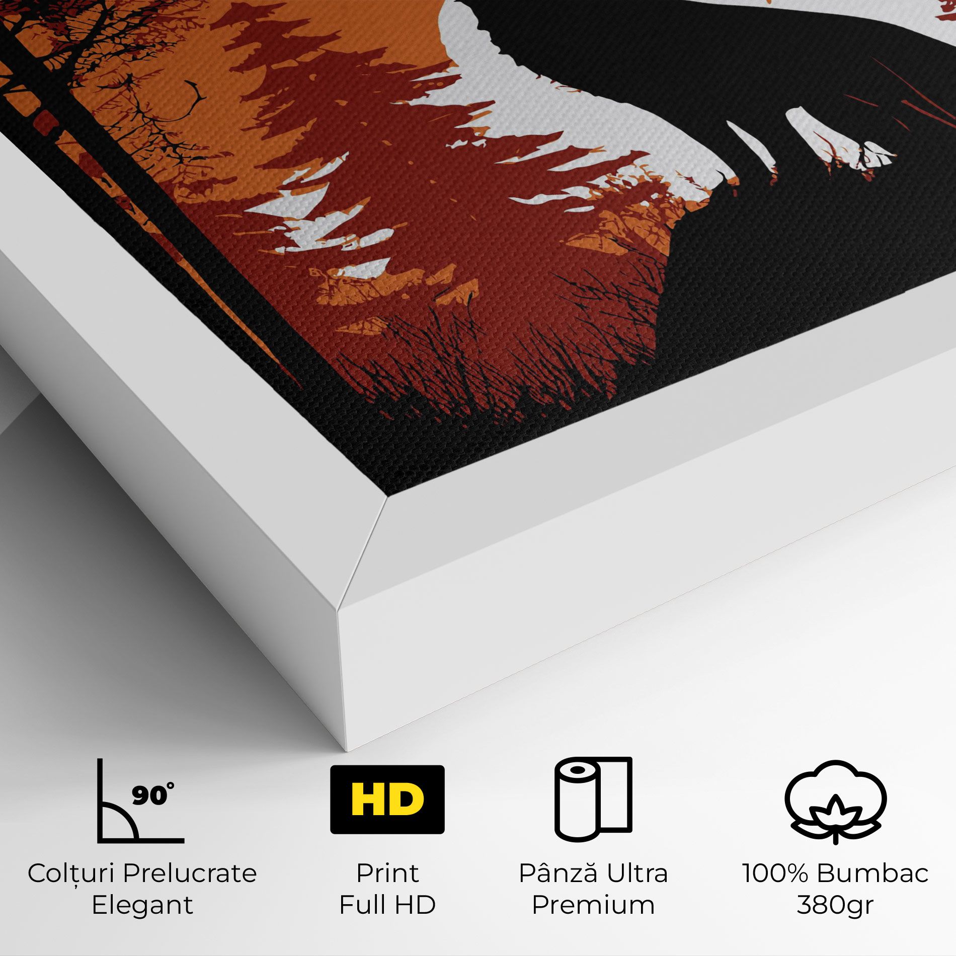 Orange Sky Wolf mockup 4