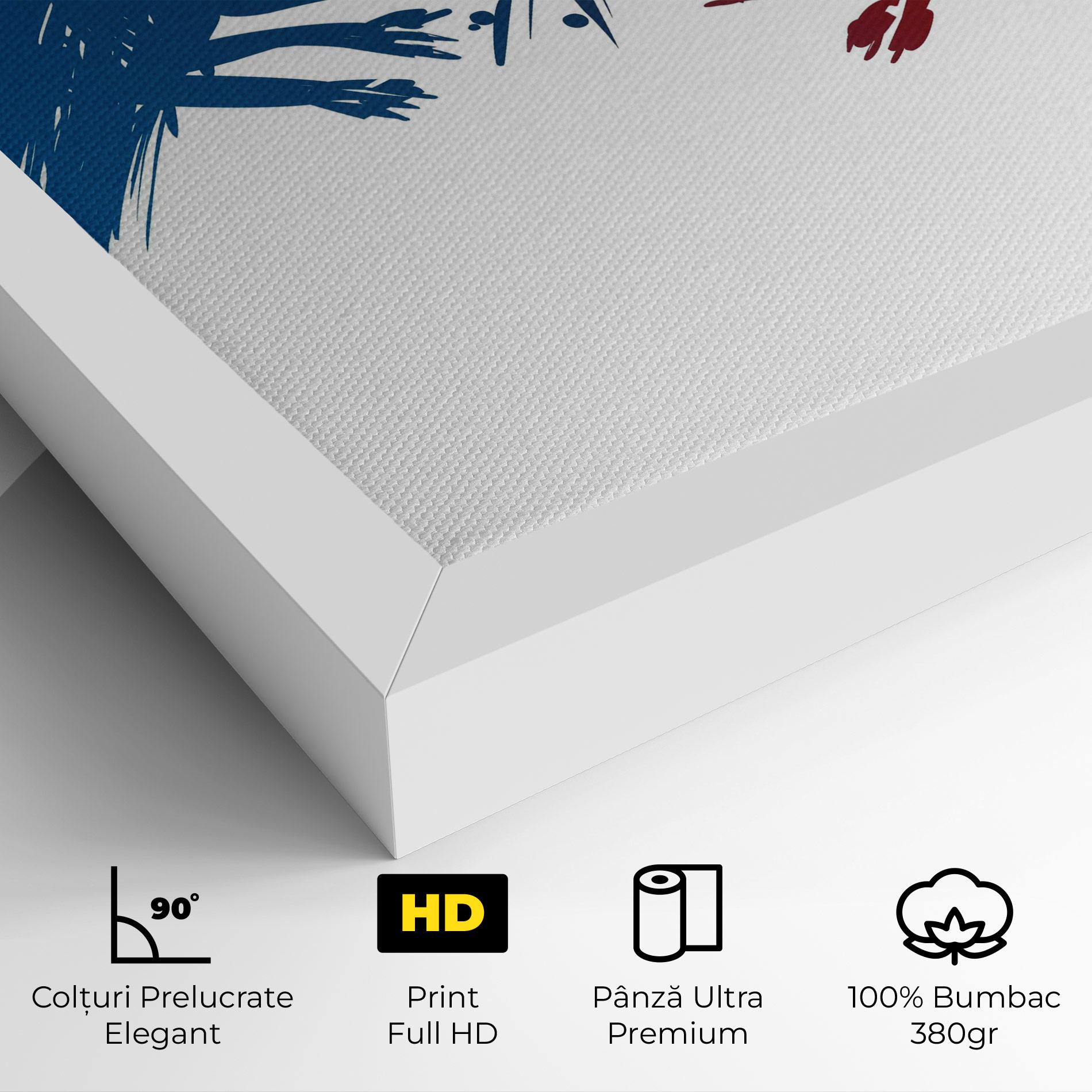 Tablou Canvas Red Blue Wolves mockup 4
