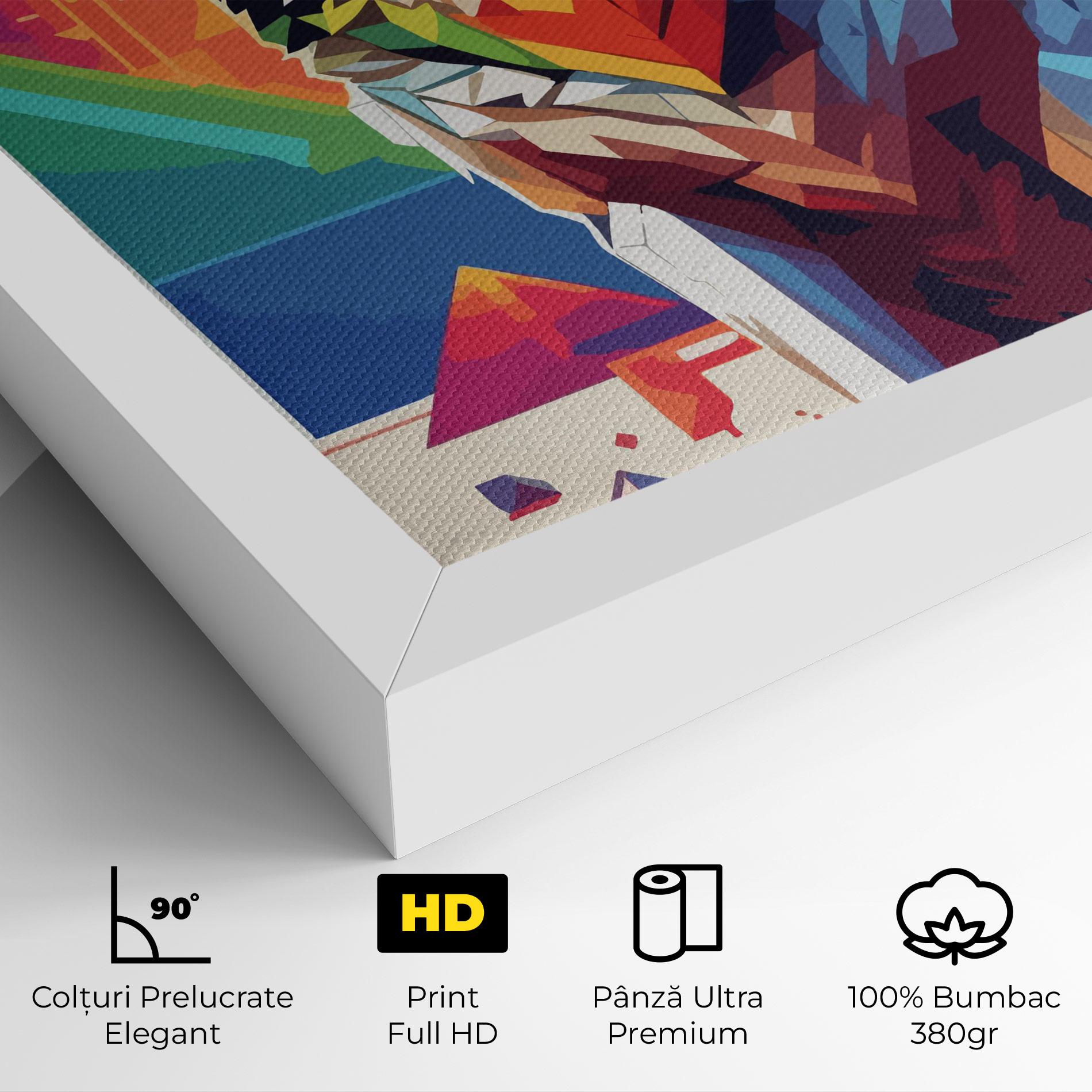 Tablou Canvas Wolf Character mockup 4