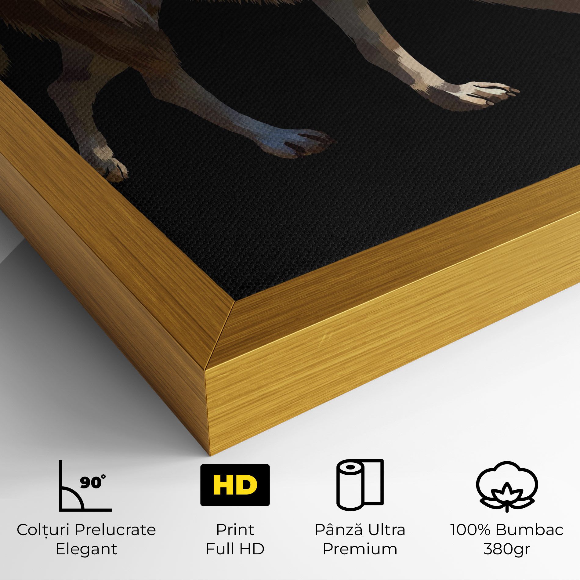 3d Wolf mockup 4