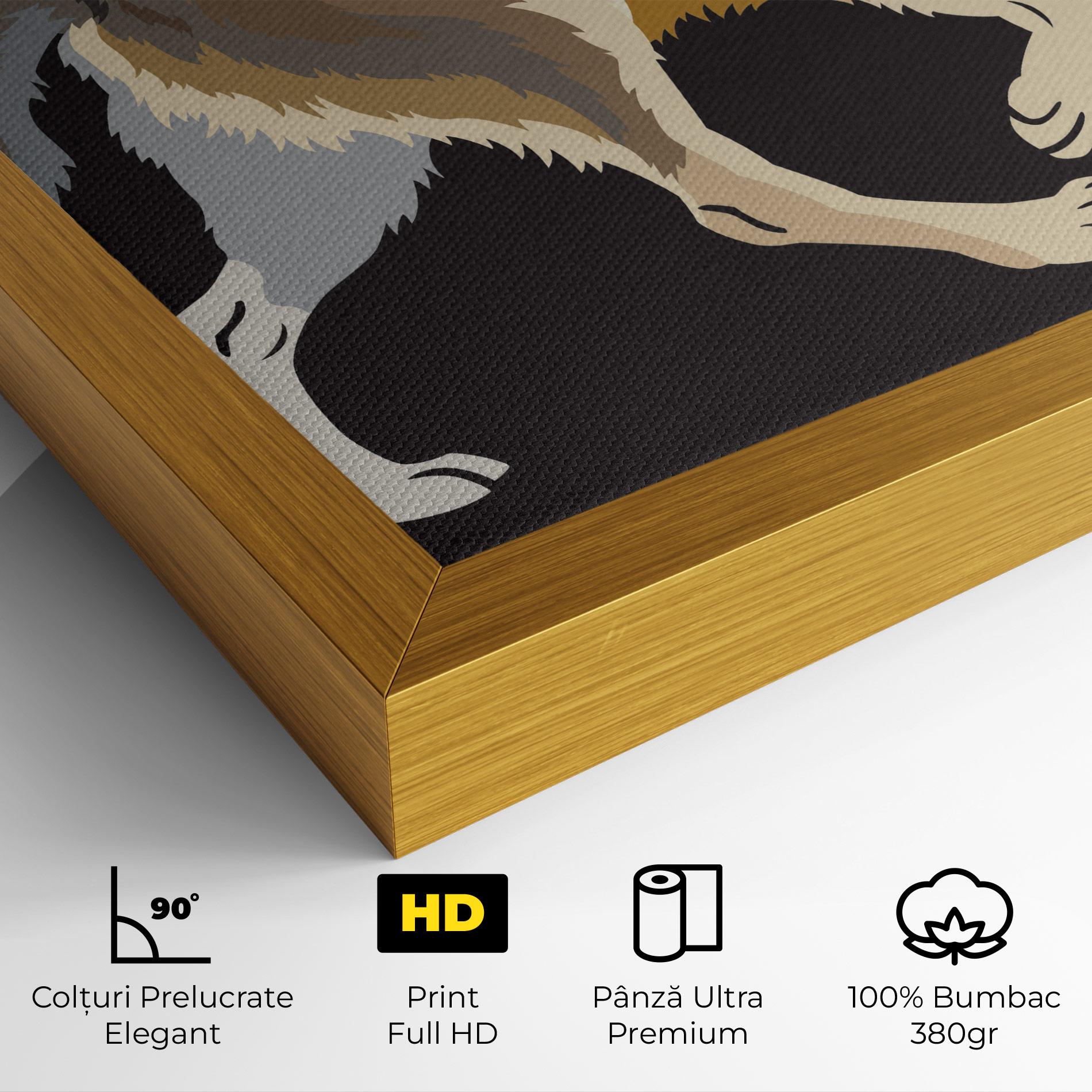 Tablou Canvas Cartoon Wolf mockup 4