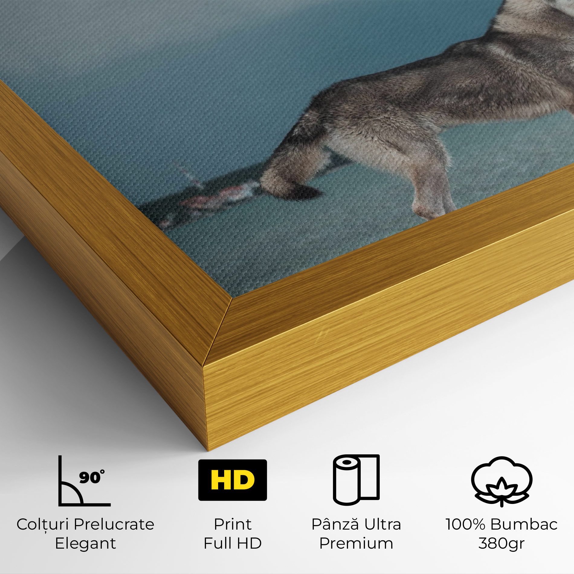 Grey Wolf Looking mockup 4