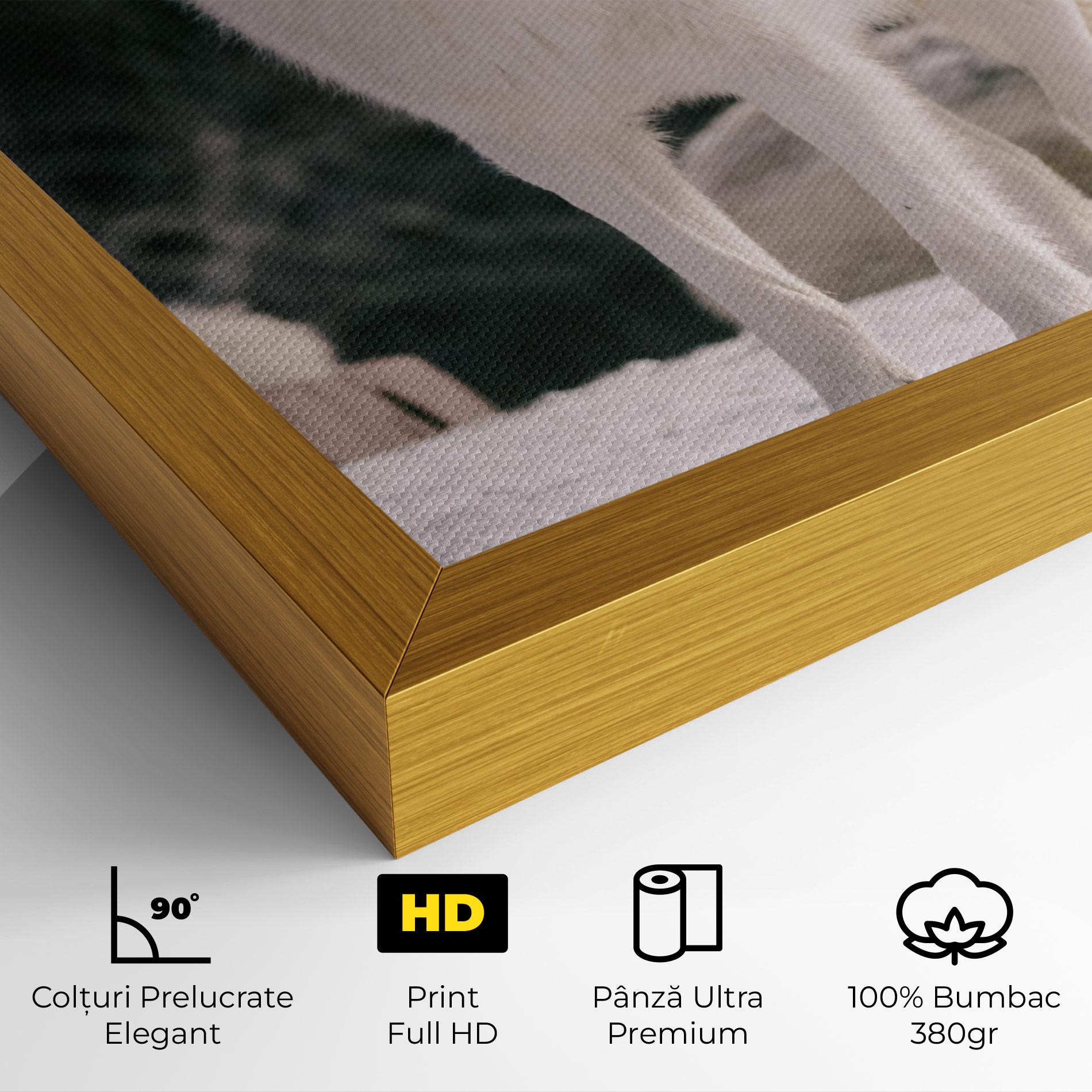 Tablou Canvas Laughing White Wolf mockup 4