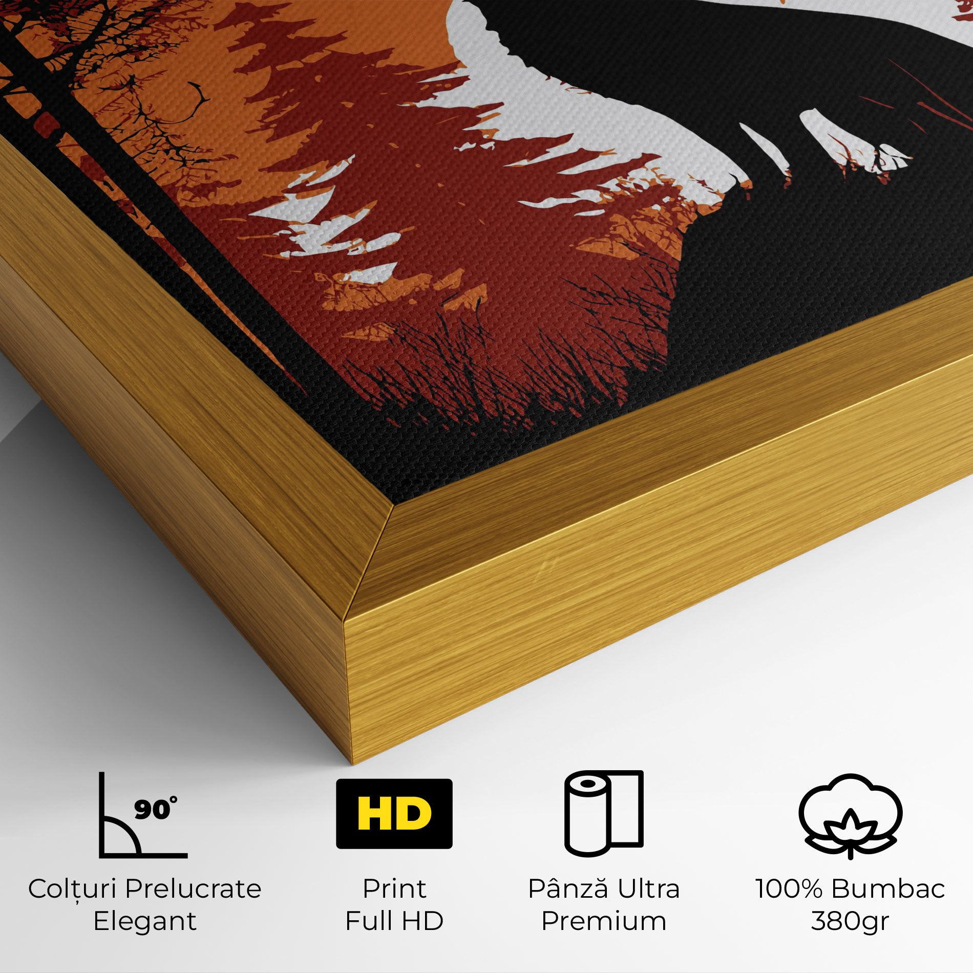 Orange Sky Wolf mockup 4