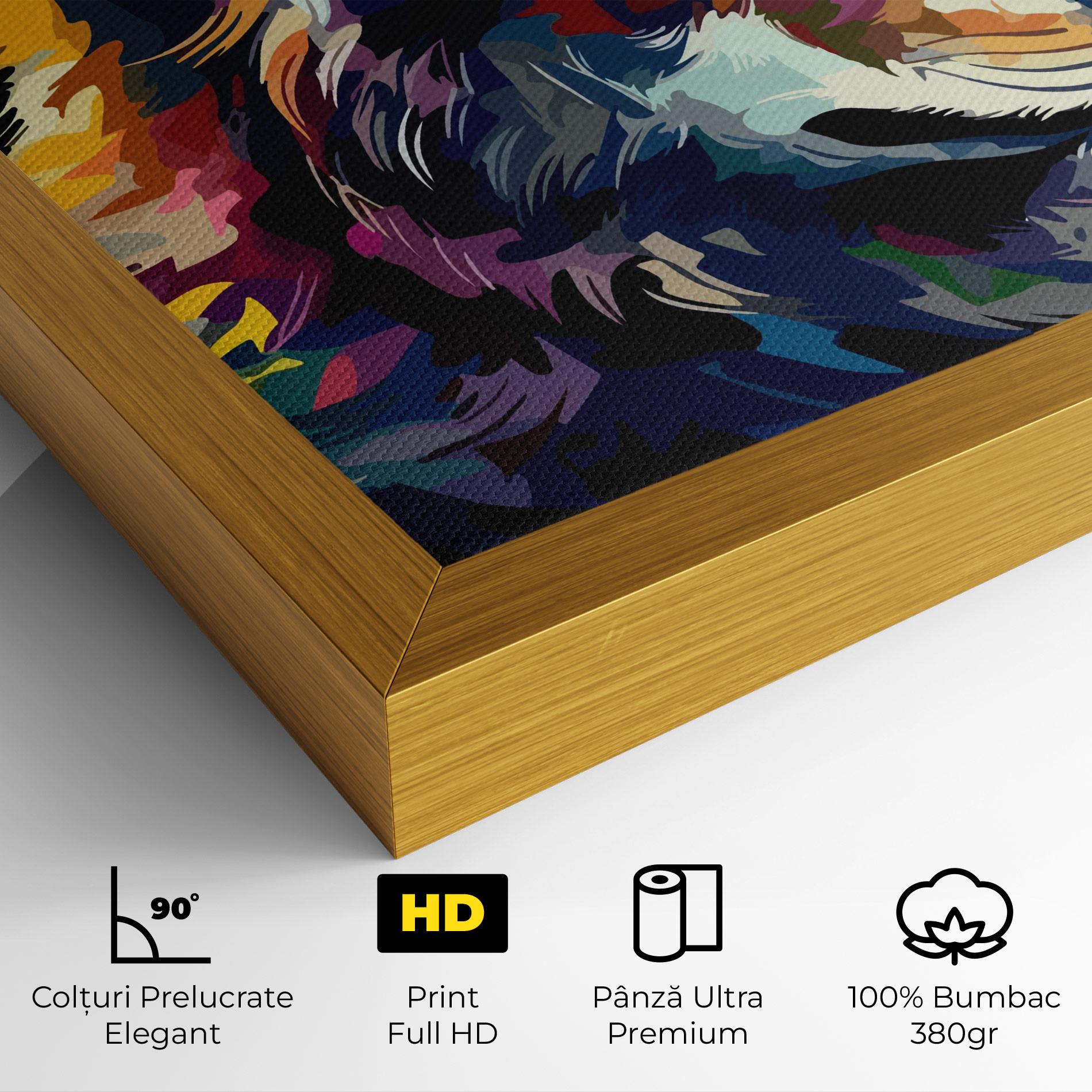 Tablou Canvas Painted Wolf mockup 4
