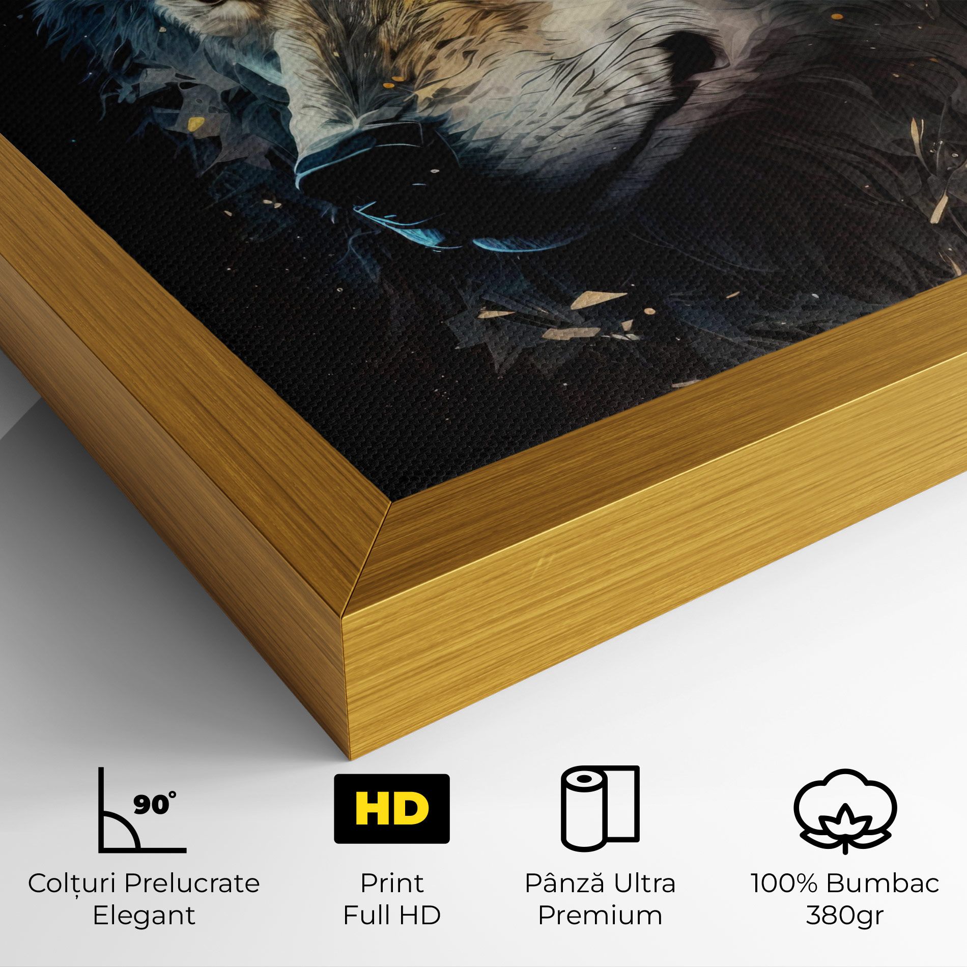 Wolf Portrait mockup 4