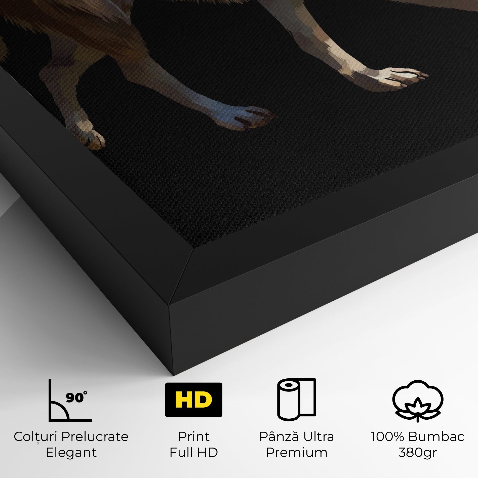 3d Wolf mockup 4