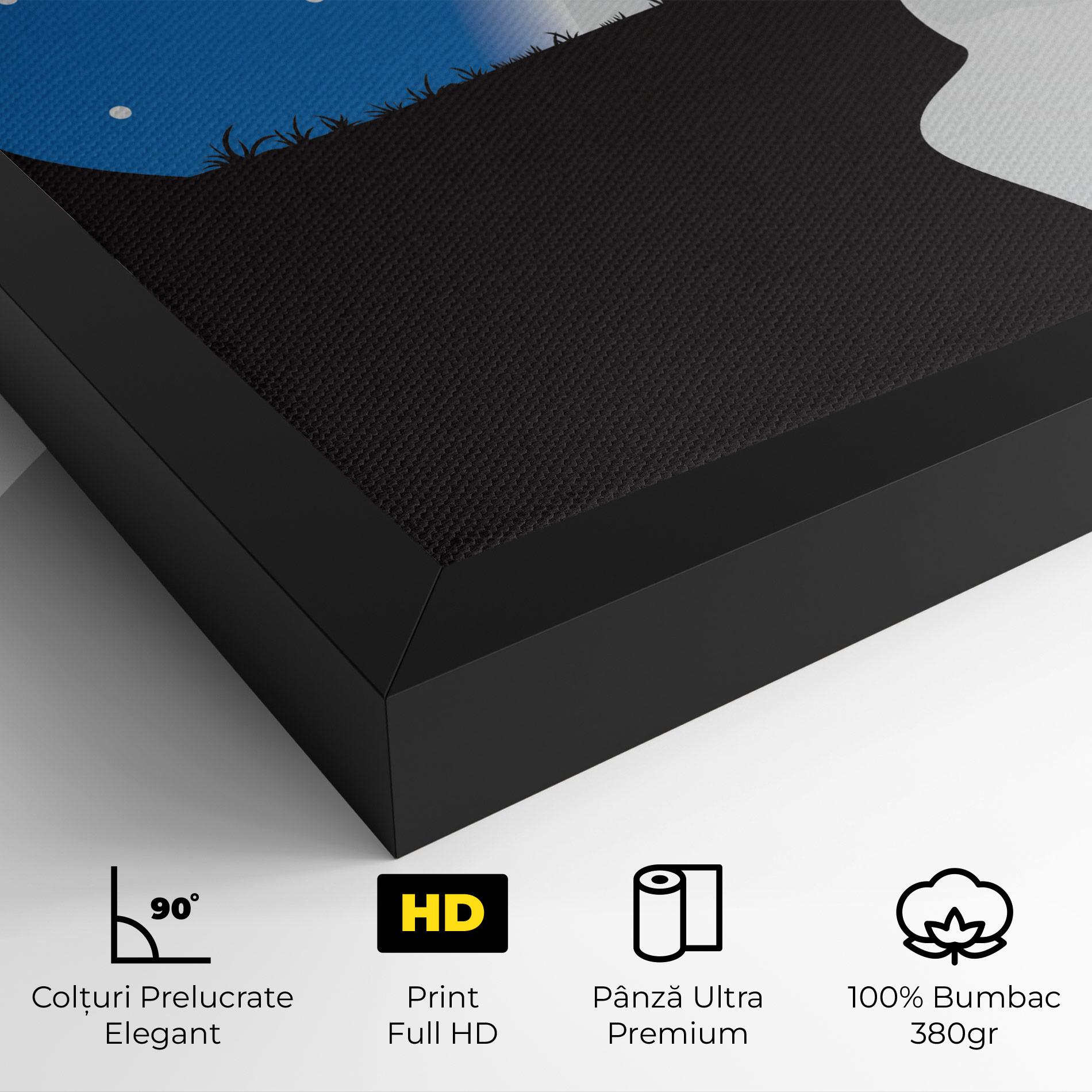 Tablou Canvas Blue Light Wolf mockup 4