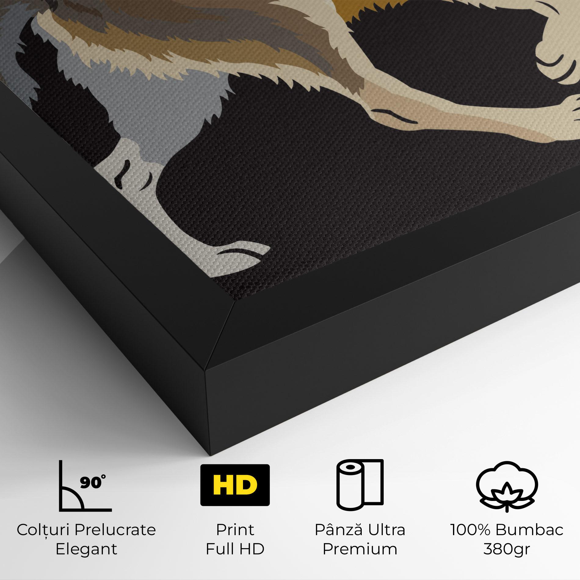 Tablou Canvas Cartoon Wolf mockup 4