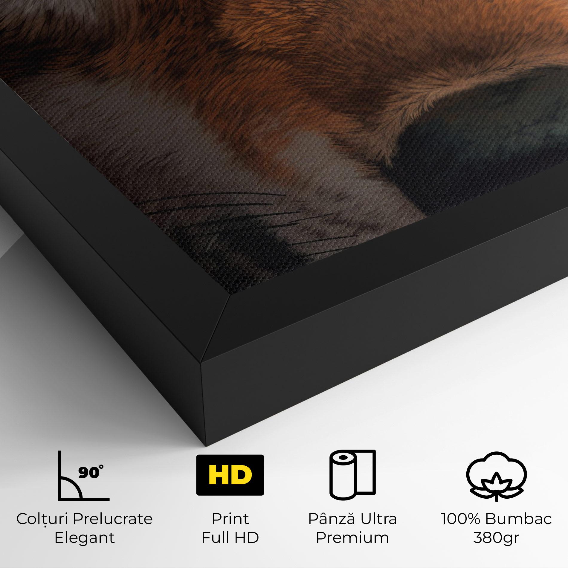 Tablou Canvas Close Up Wolf Eyes mockup 4