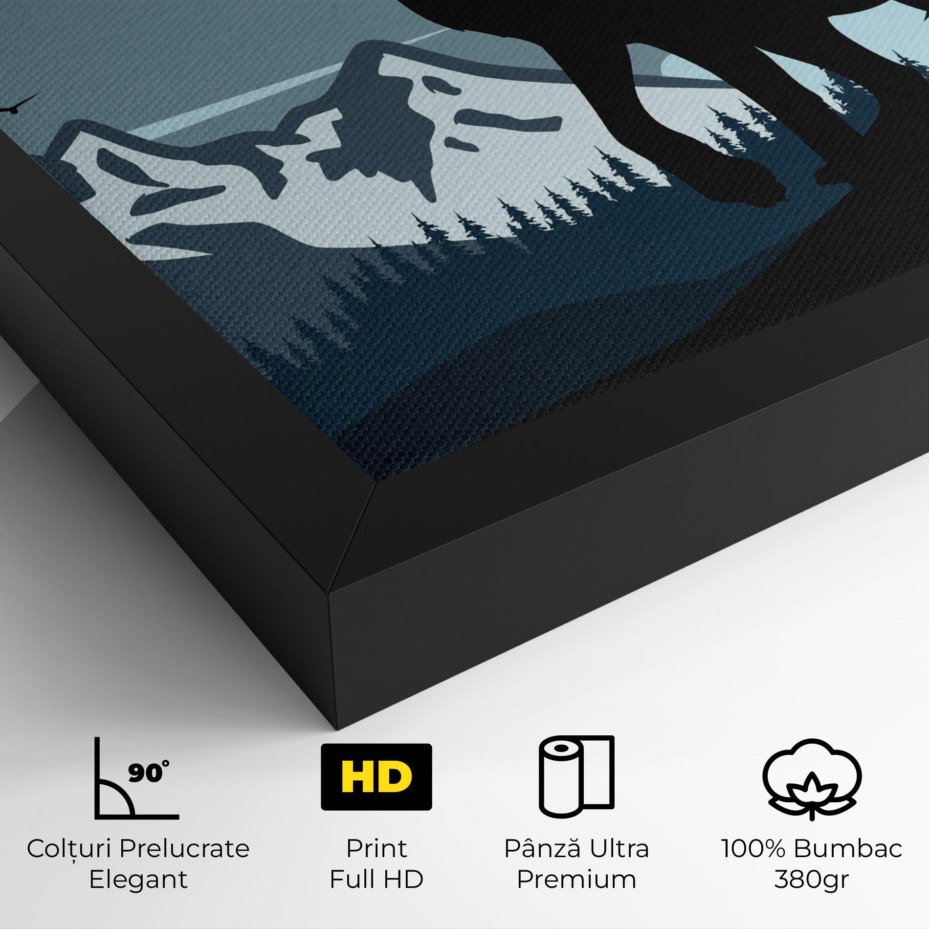 Tablou Canvas Hill Wolf mockup 4