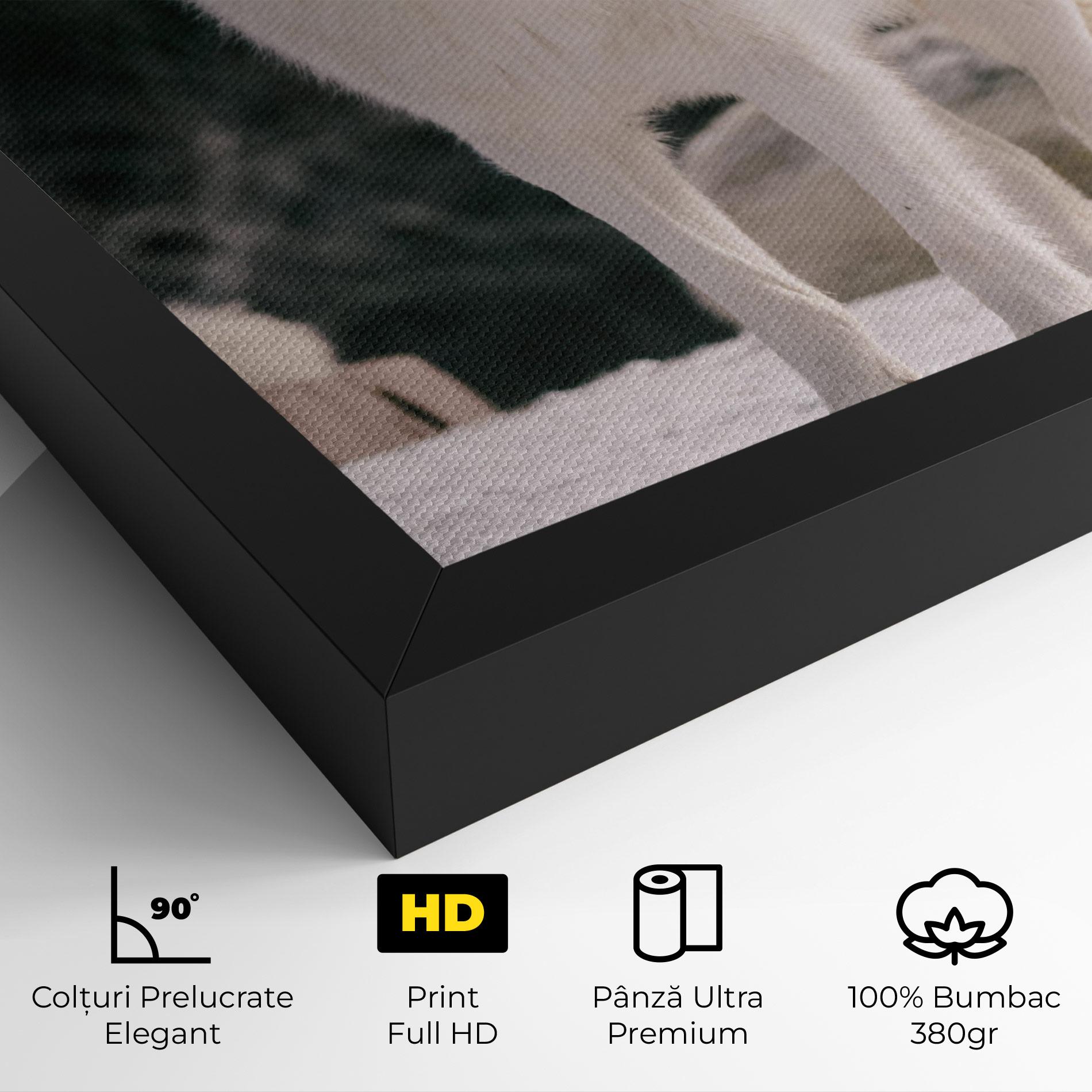 Tablou Canvas Laughing White Wolf mockup 4