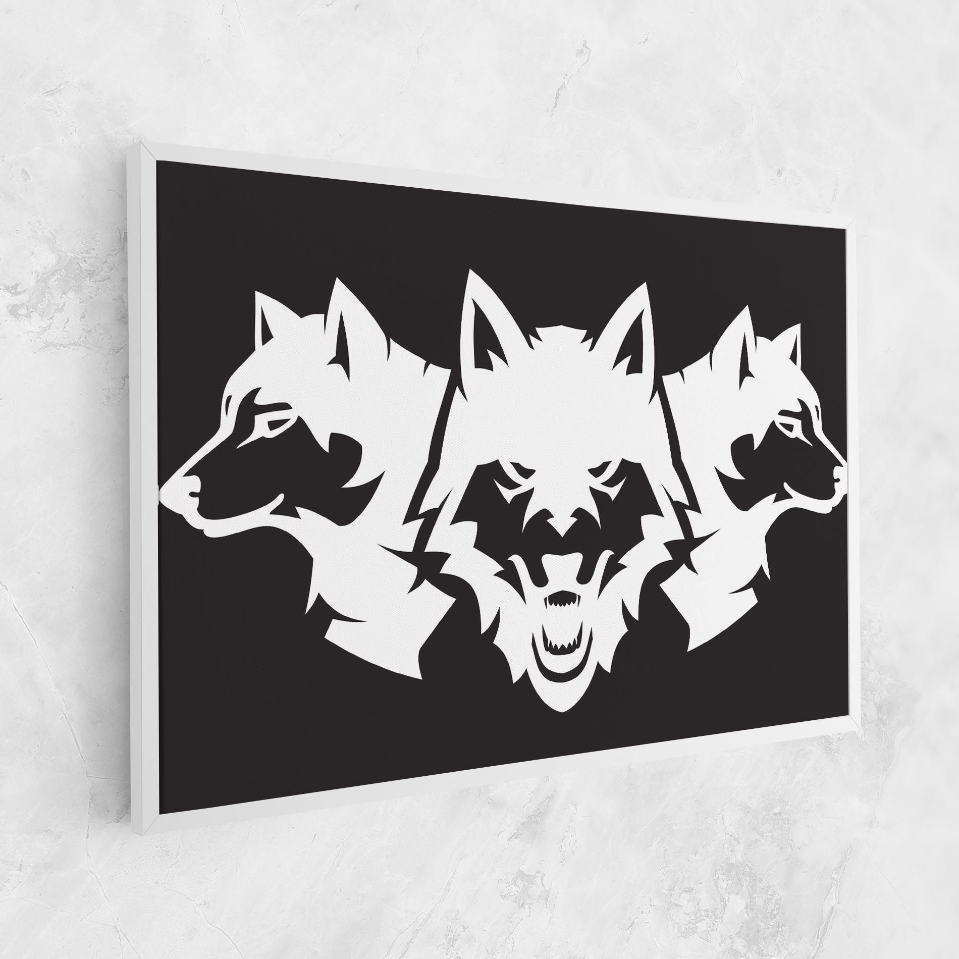 3 Wolf Heads mockup 1