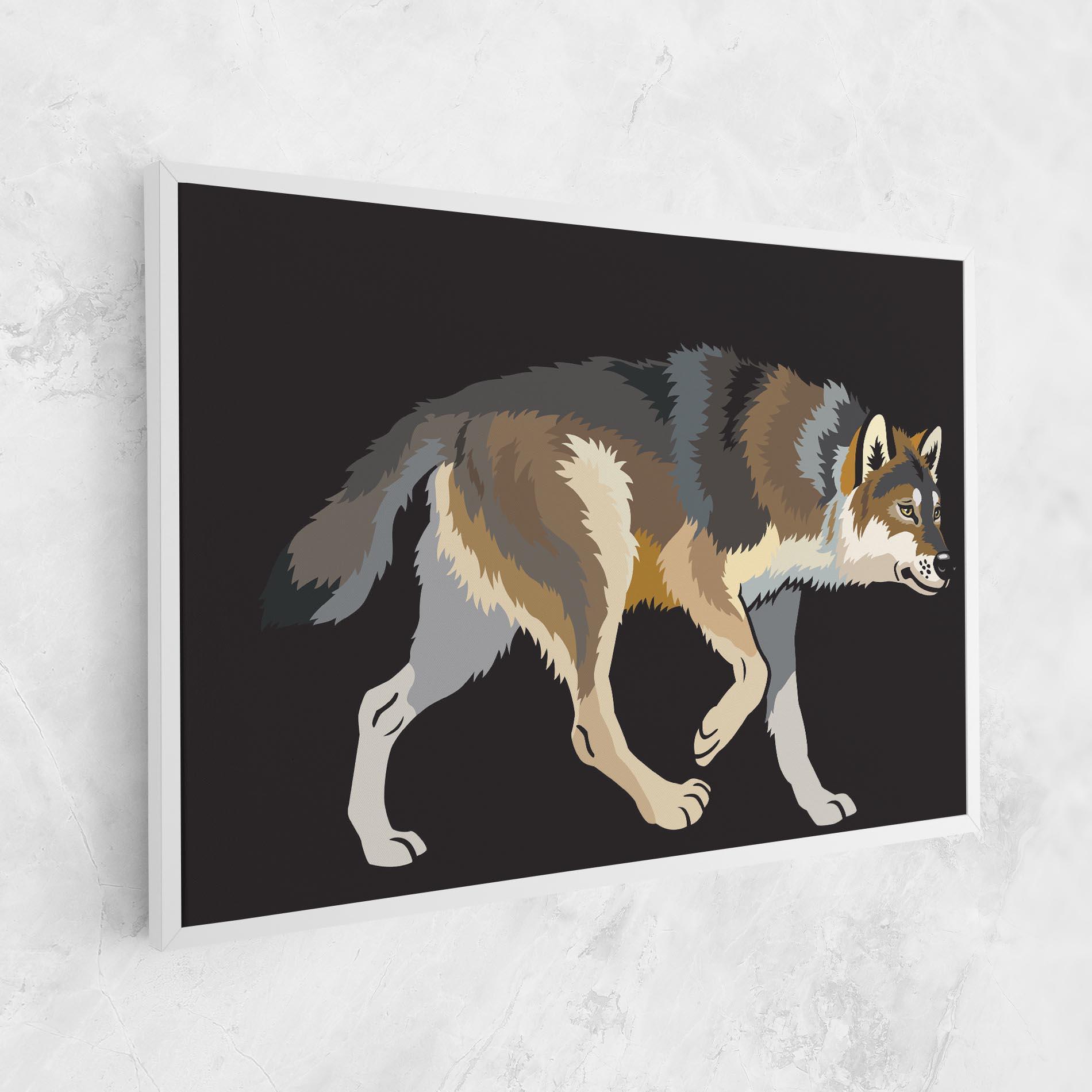 Tablou Canvas Cartoon Wolf mockup 1