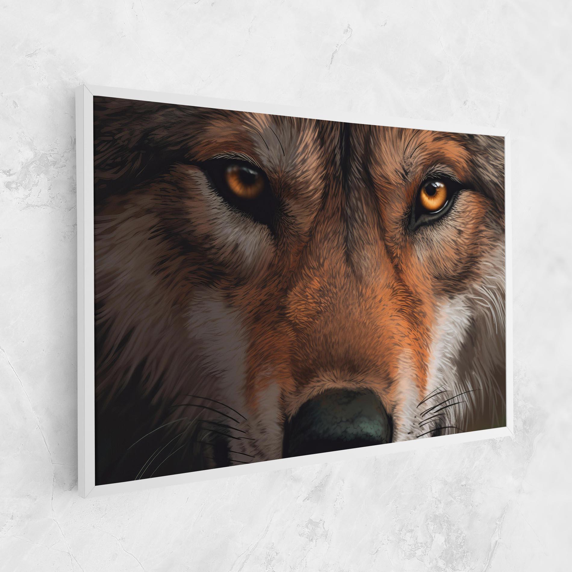Tablou Canvas Close Up Wolf Eyes mockup 1