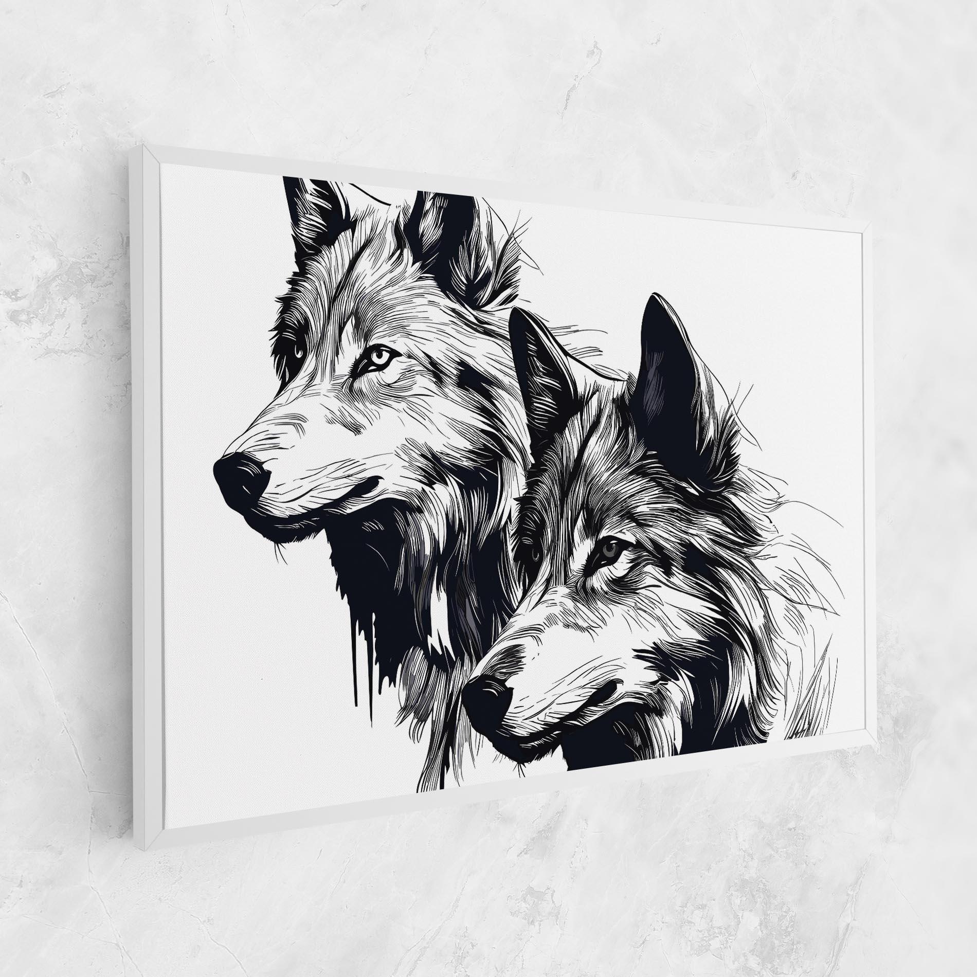 Tablou Canvas Wolf Friends mockup 1