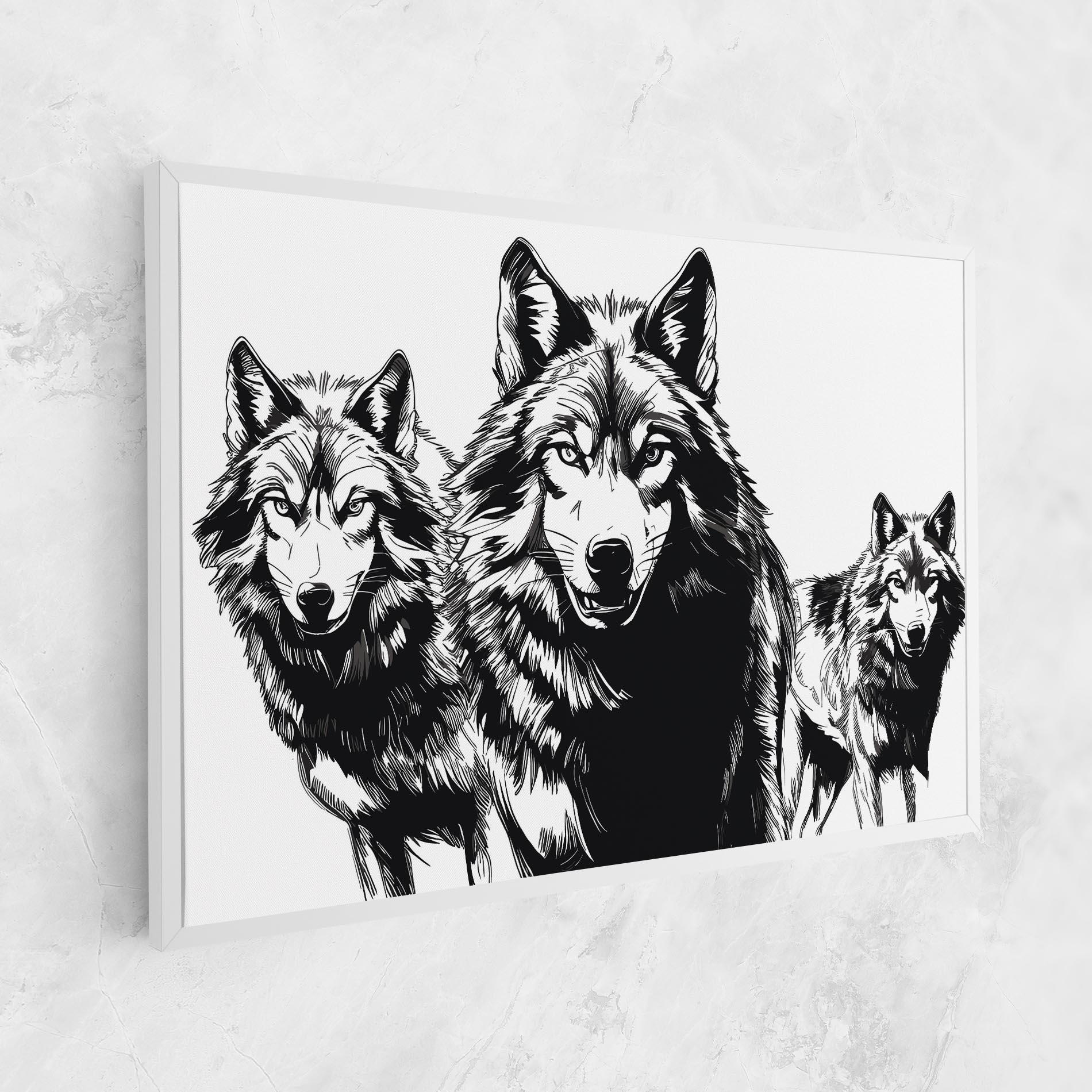 Tablou Canvas Wolves mockup 1