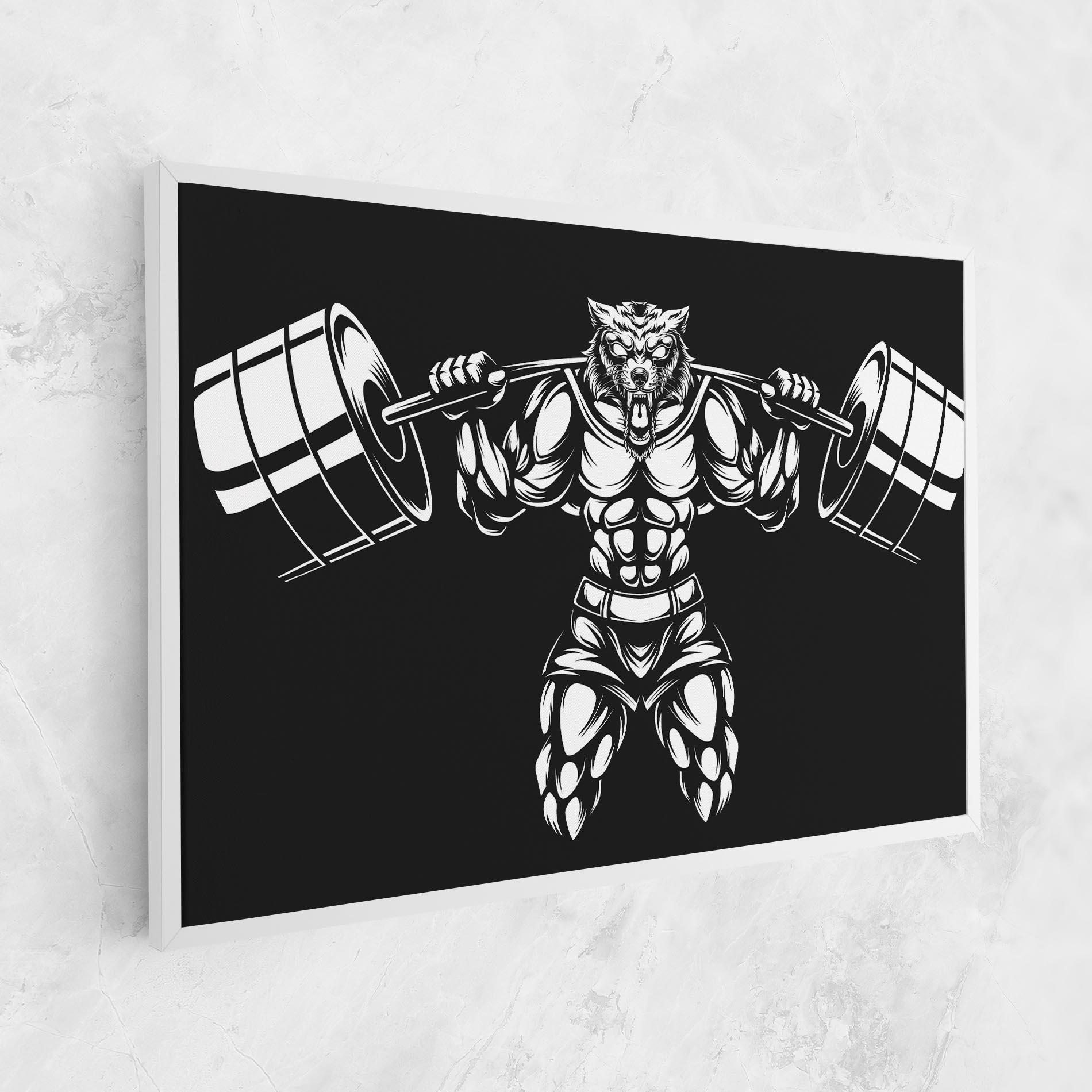 Tablou Canvas Work Out Wolf mockup 1