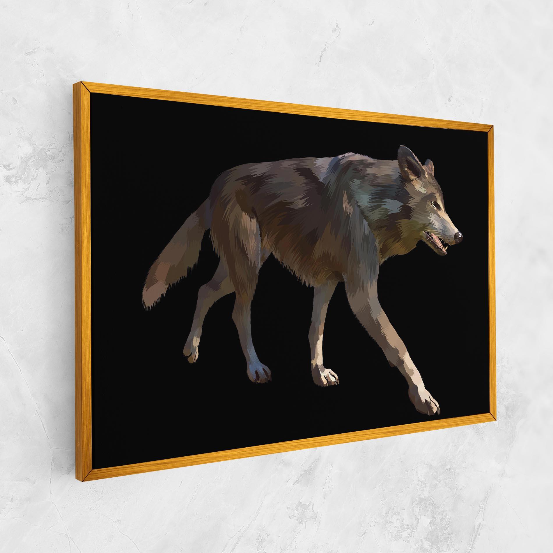 Tablou Canvas 3d Wolf mockup 1