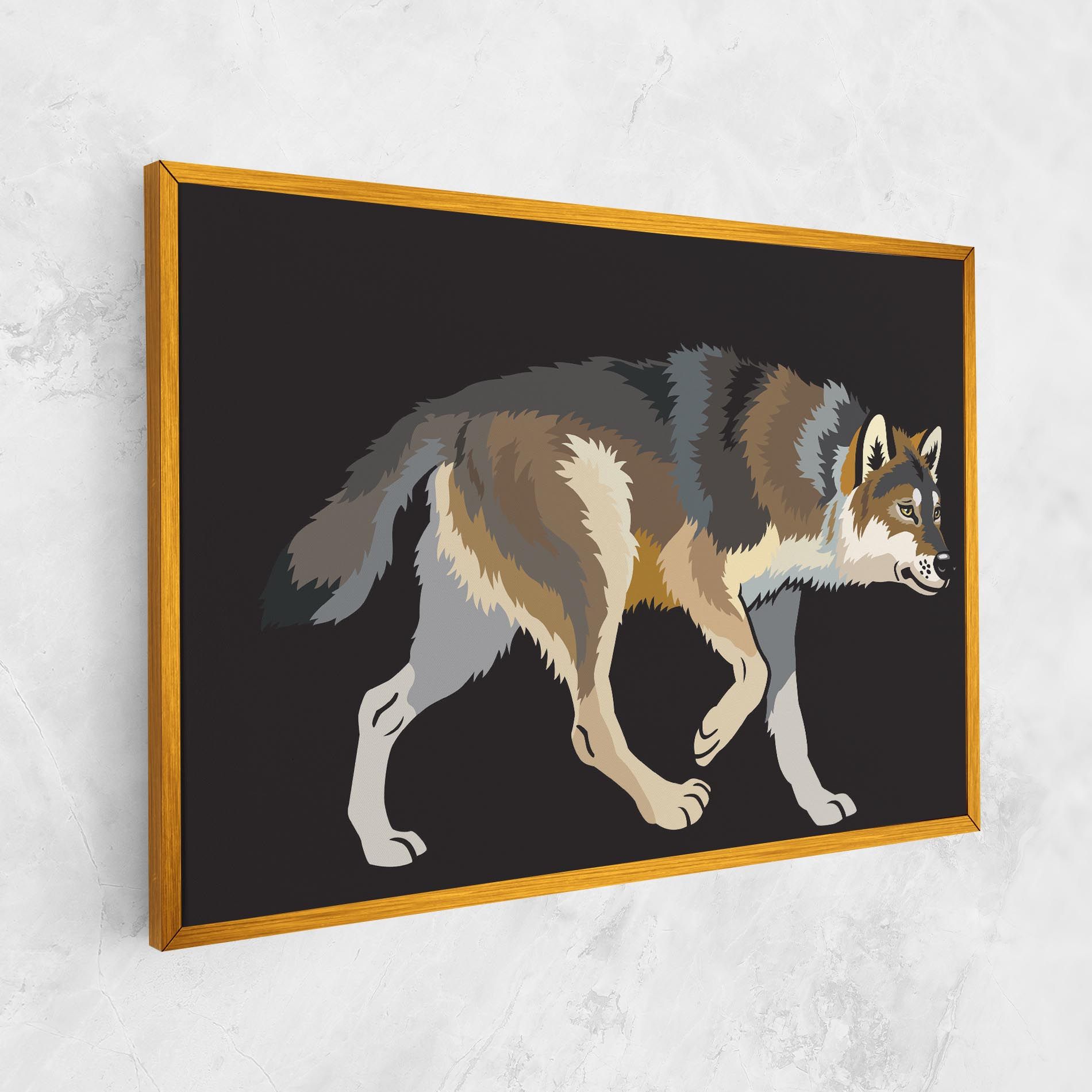 Cartoon Wolf mockup 1