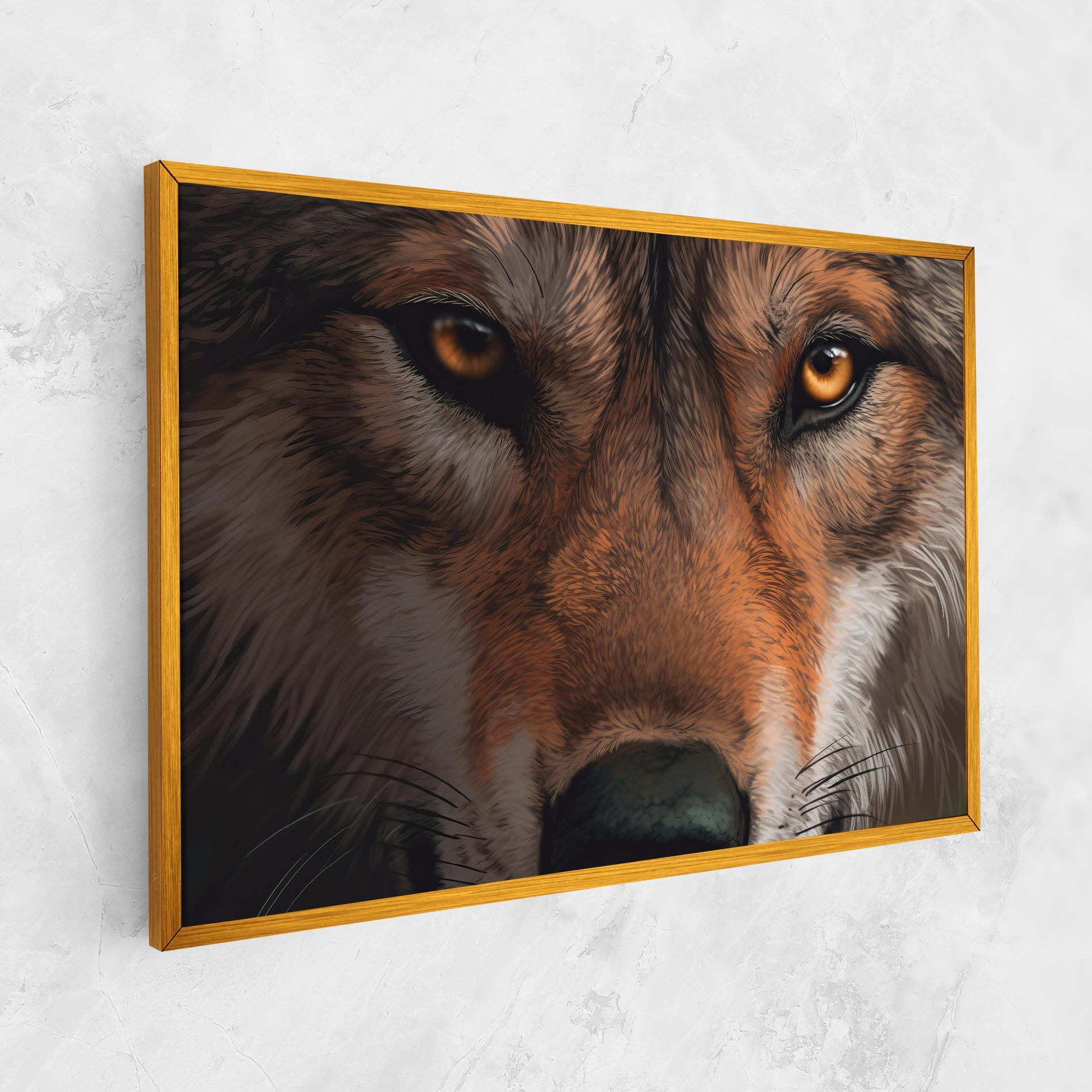 Tablou Canvas Close Up Wolf Eyes mockup 1