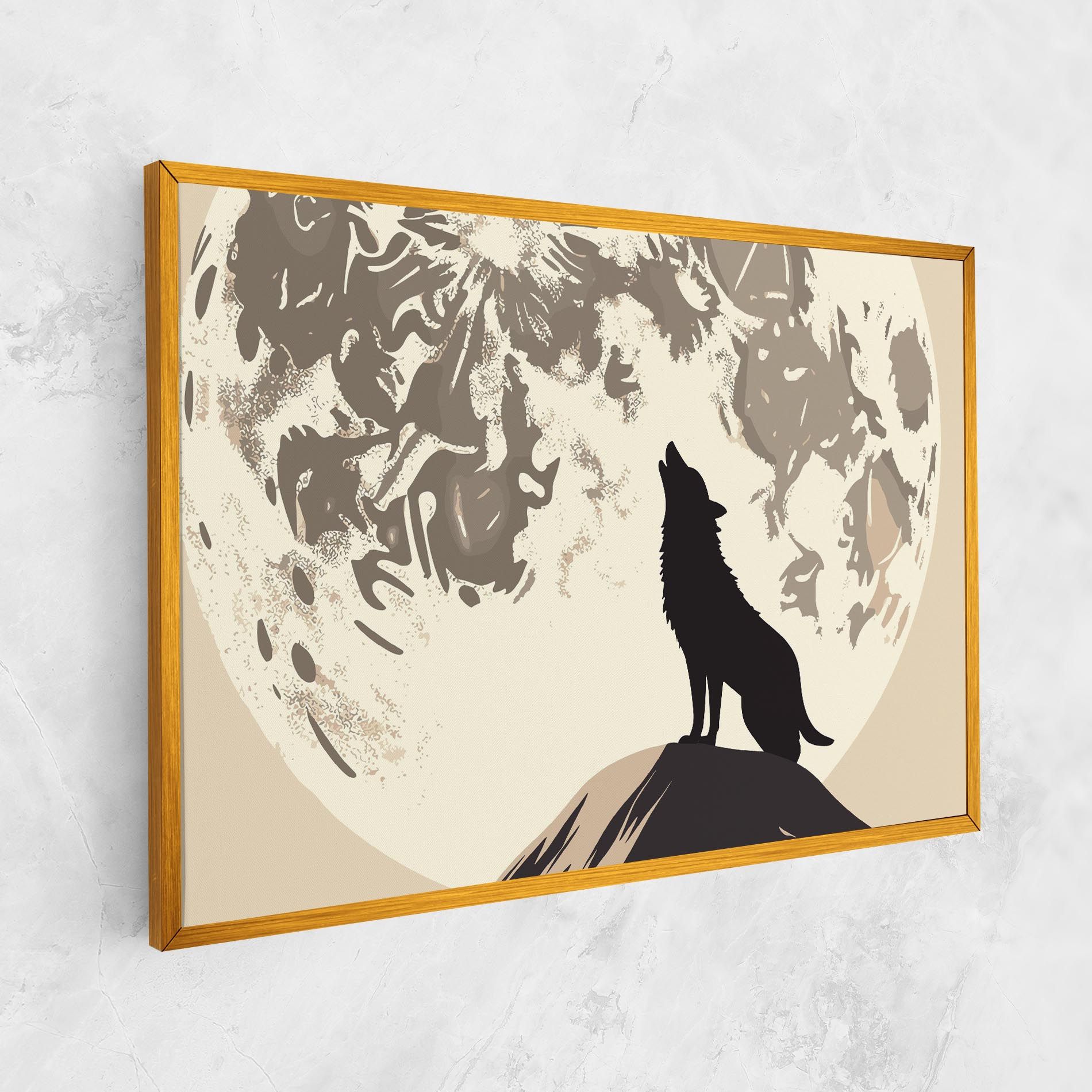 Cream Moon Wolf mockup 1