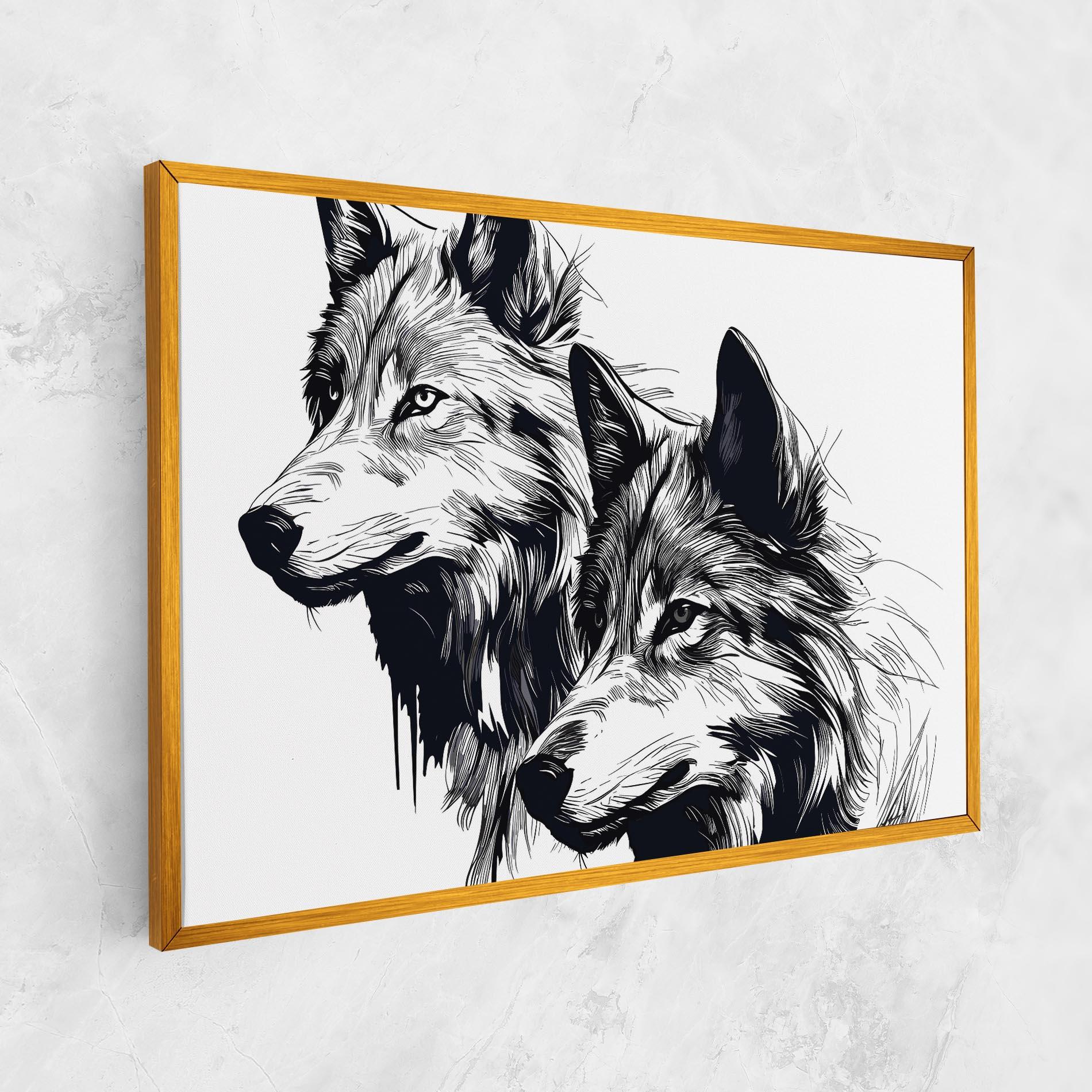 Tablou Canvas Wolf Friends mockup 1