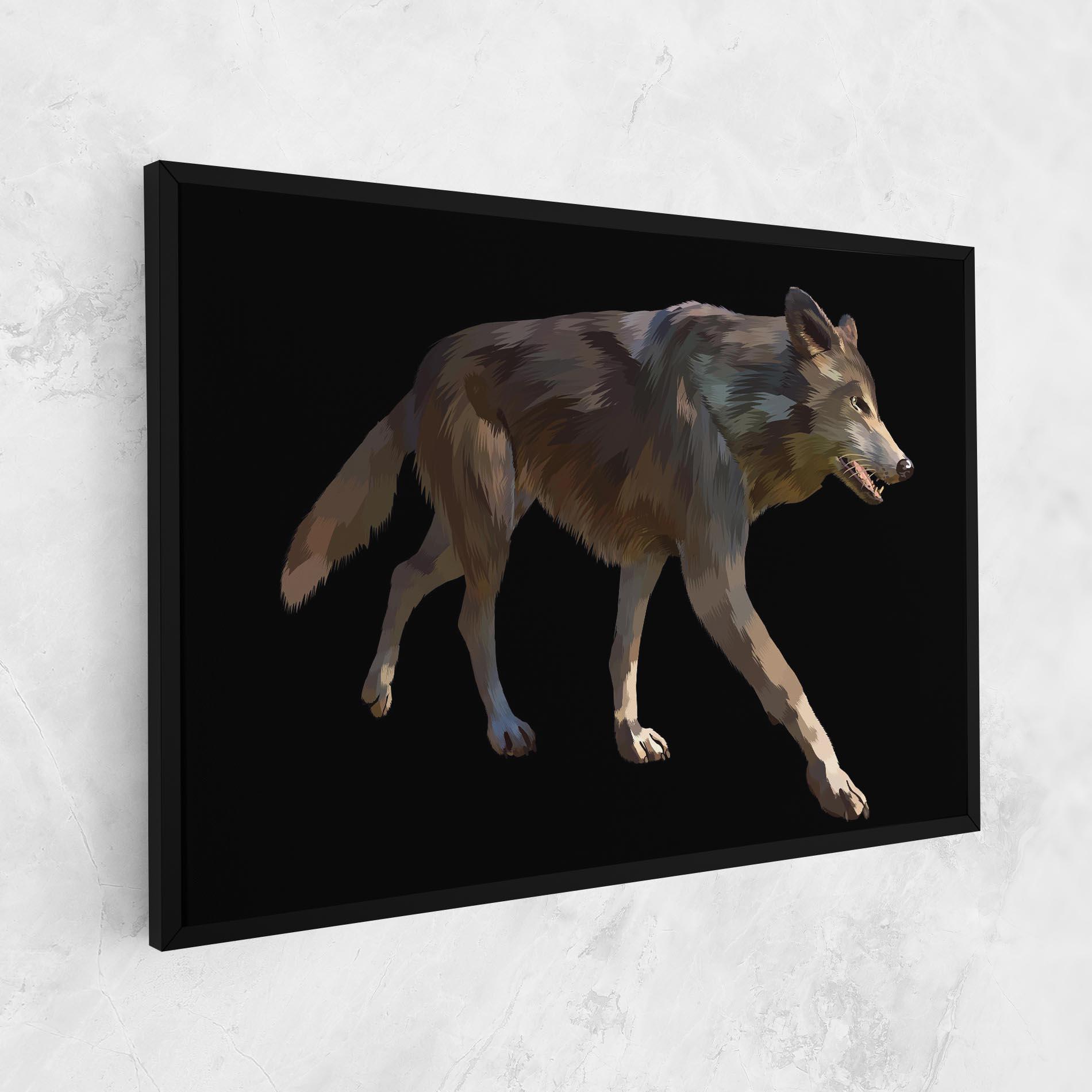 Tablou Canvas 3d Wolf mockup 1