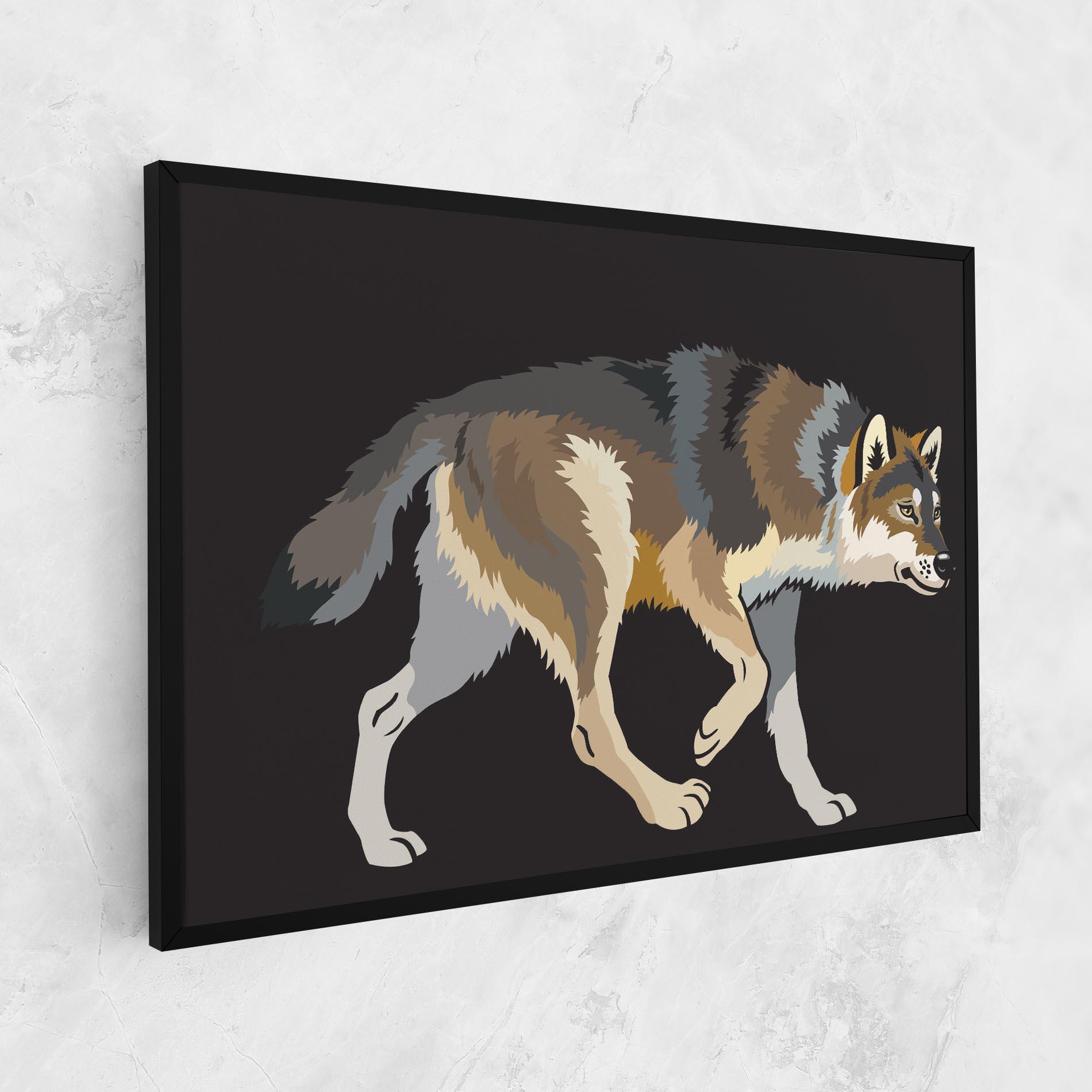 Tablou Canvas Cartoon Wolf mockup 1
