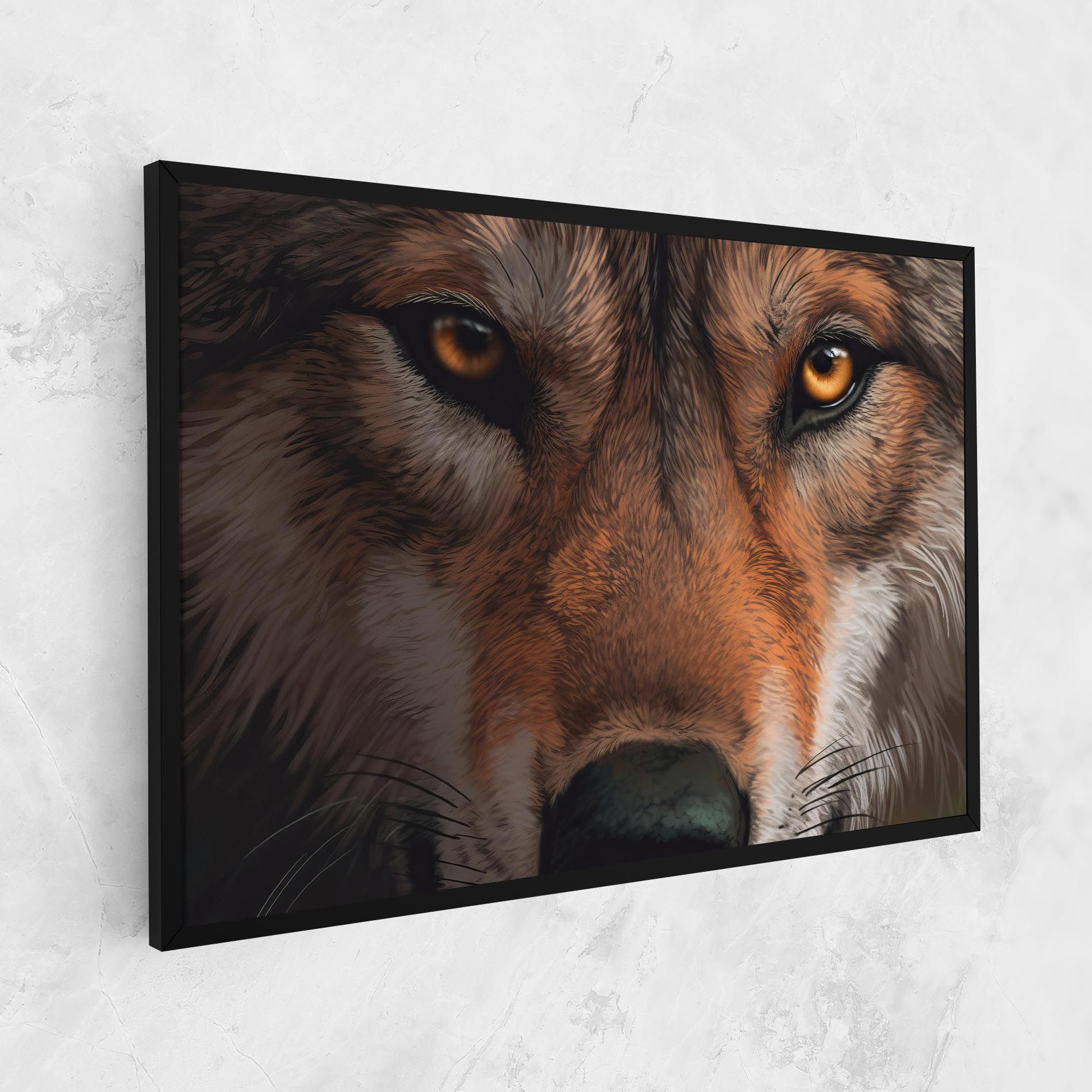 Close Up Wolf Eyes mockup 1