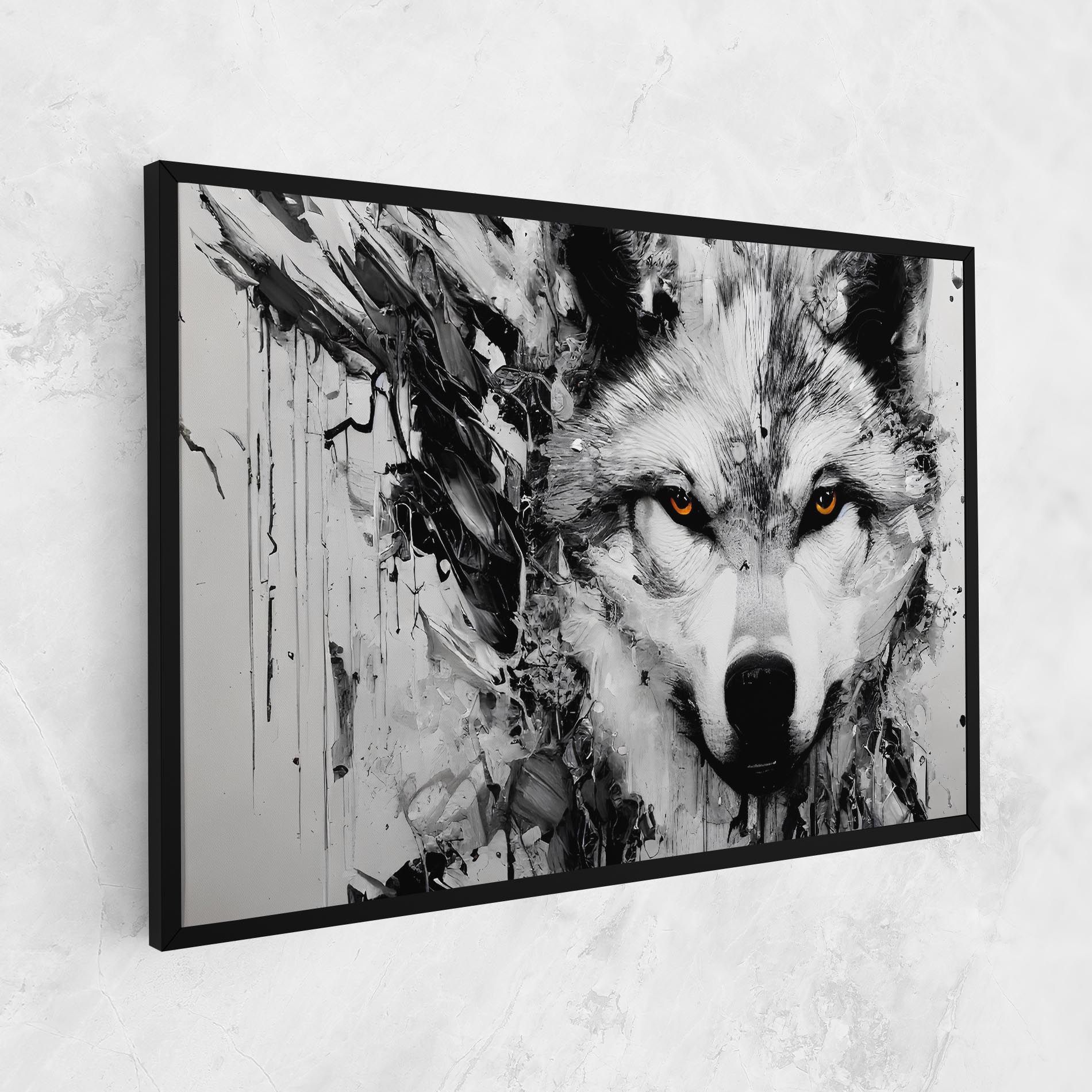 Grey Wolf Portrait mockup 1