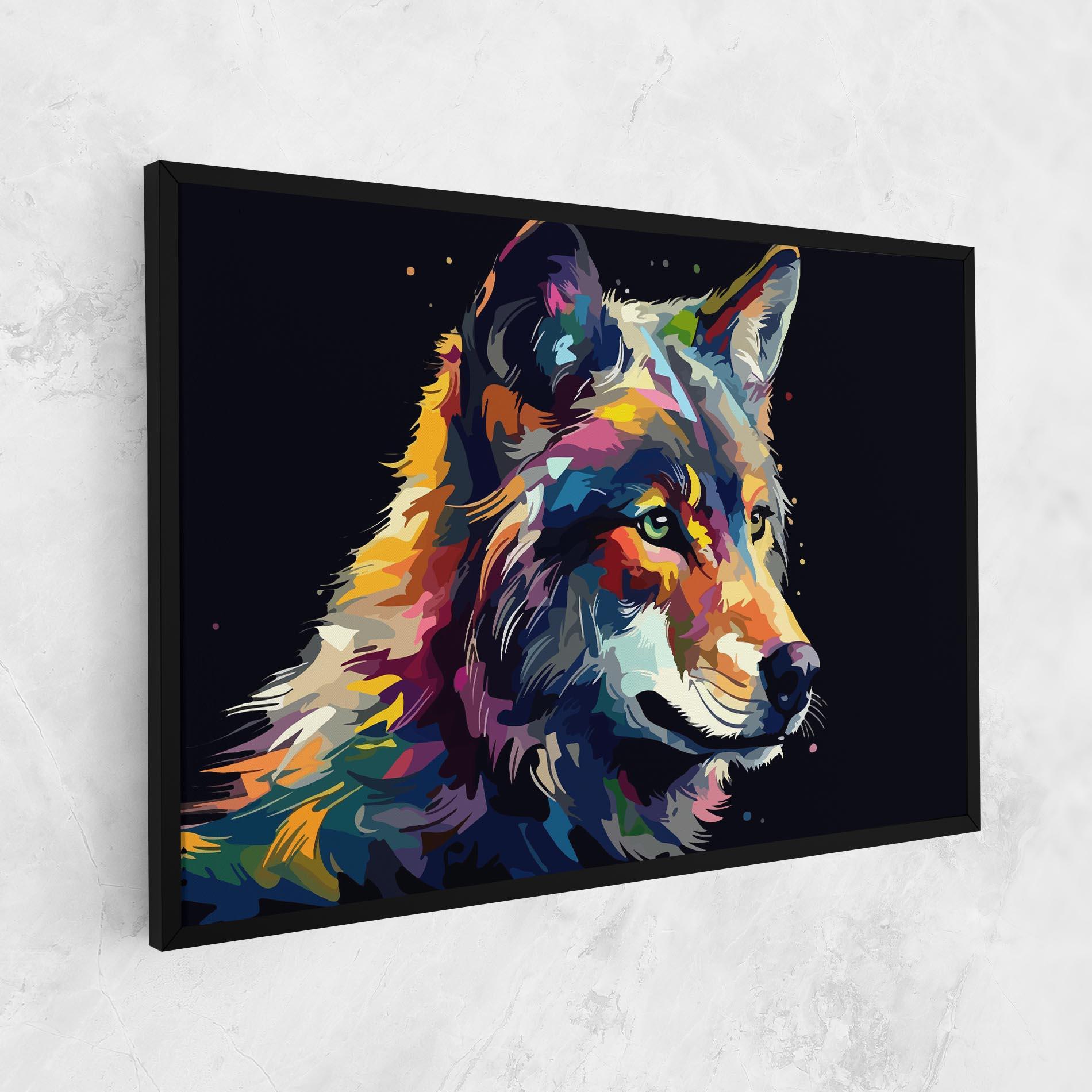 Tablou Canvas Painted Wolf mockup 1