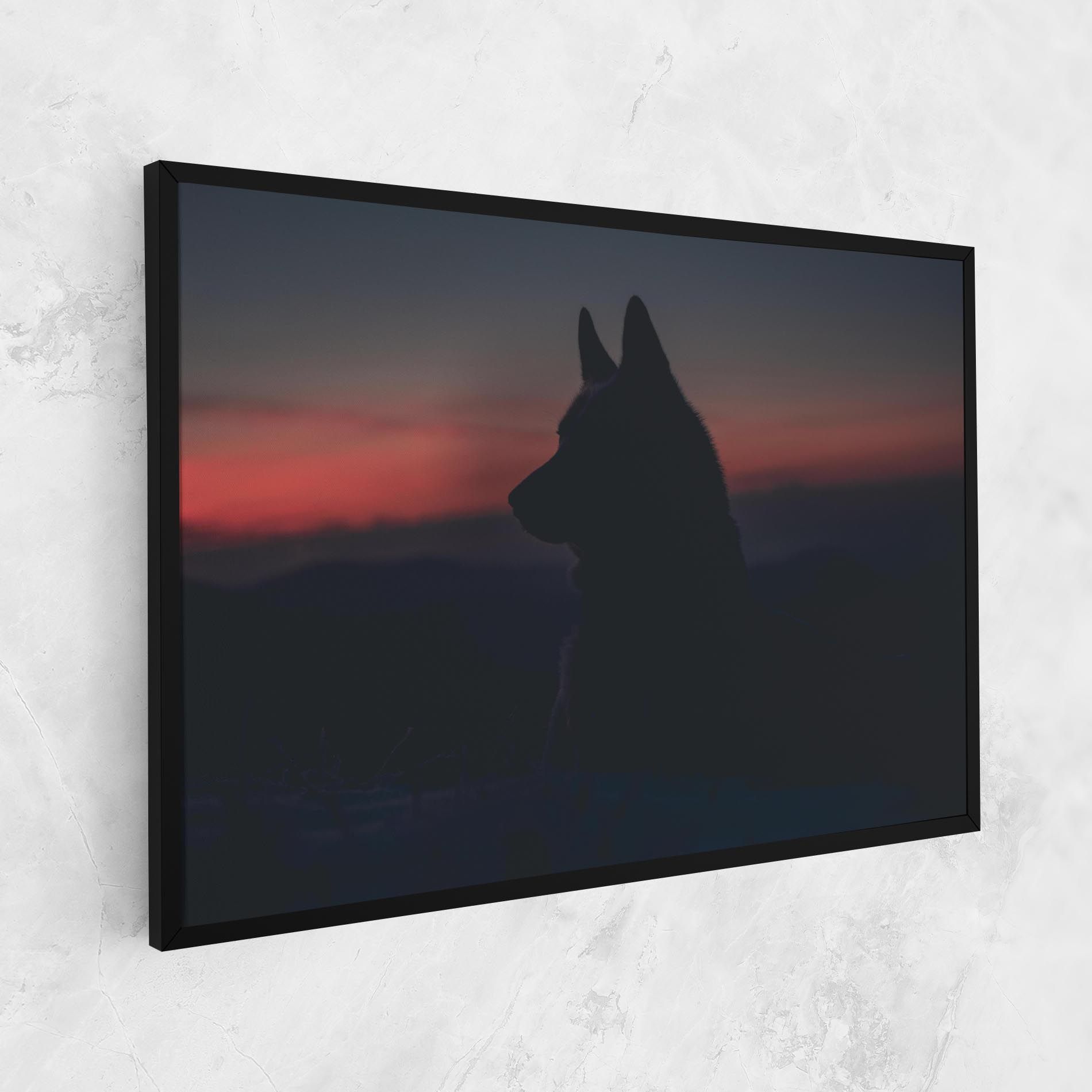 Wolf Shillouette mockup 1