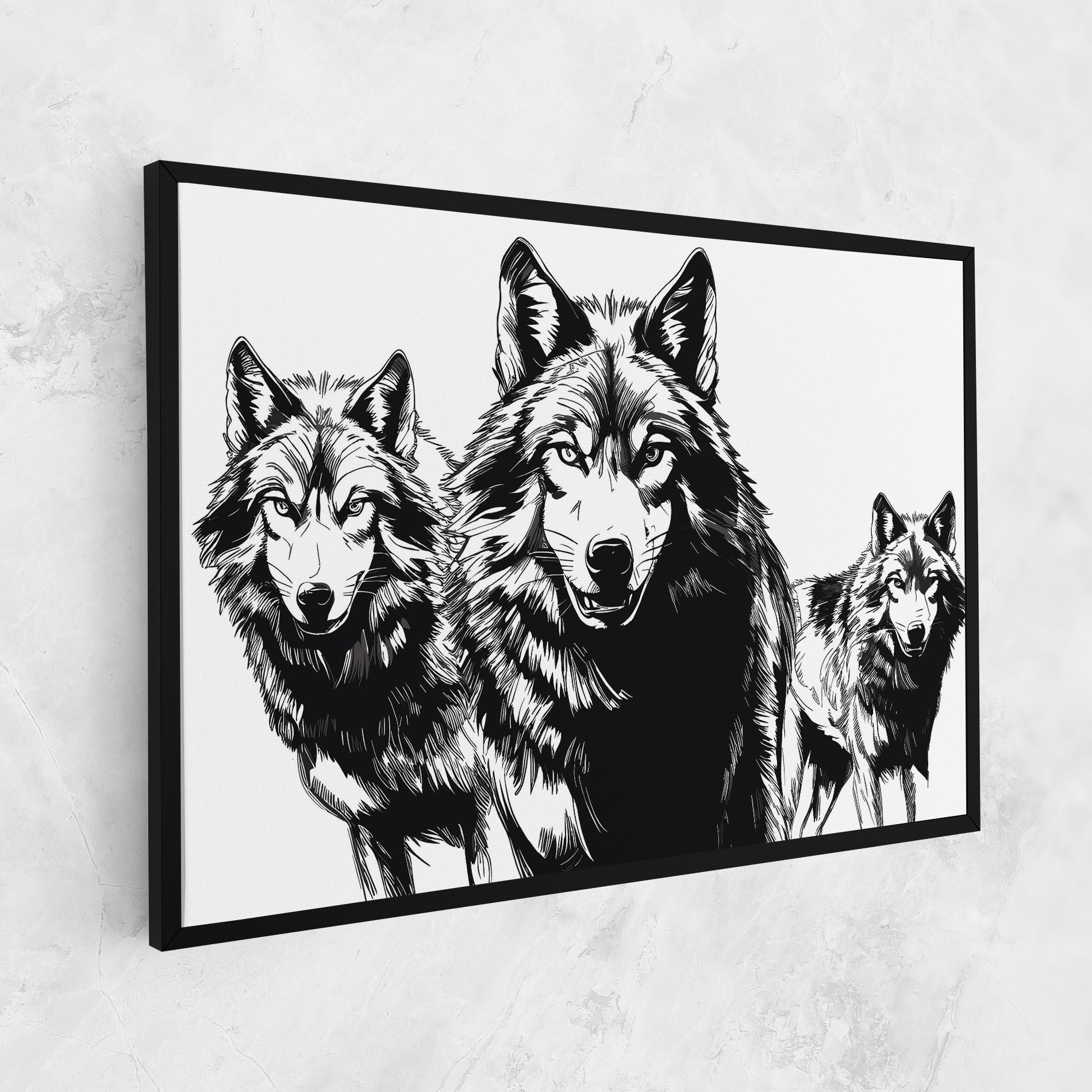 Tablou Canvas Wolves mockup 1