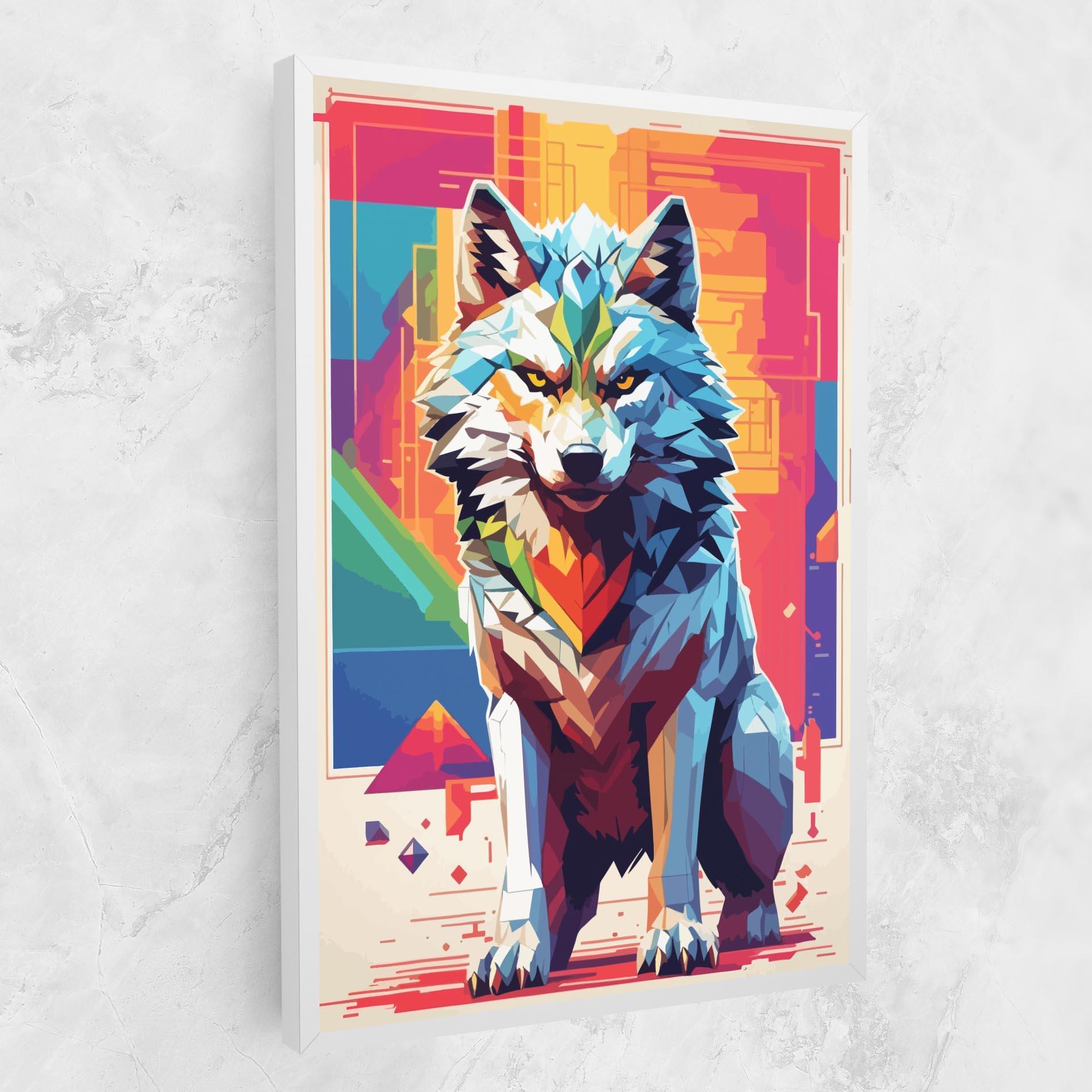 Tablou Canvas Wolf Character mockup 1