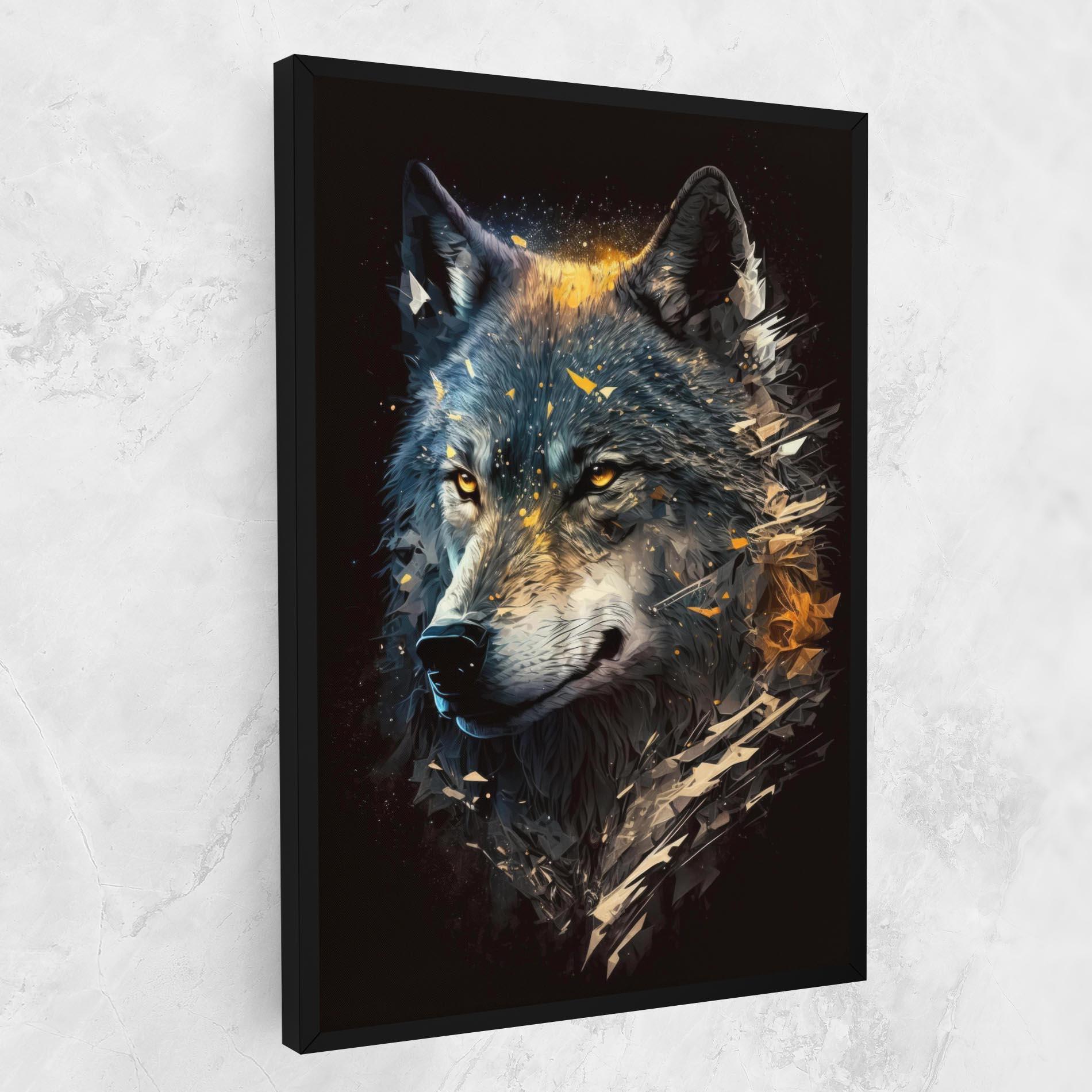 Tablou Canvas Wolf Portrait mockup 1