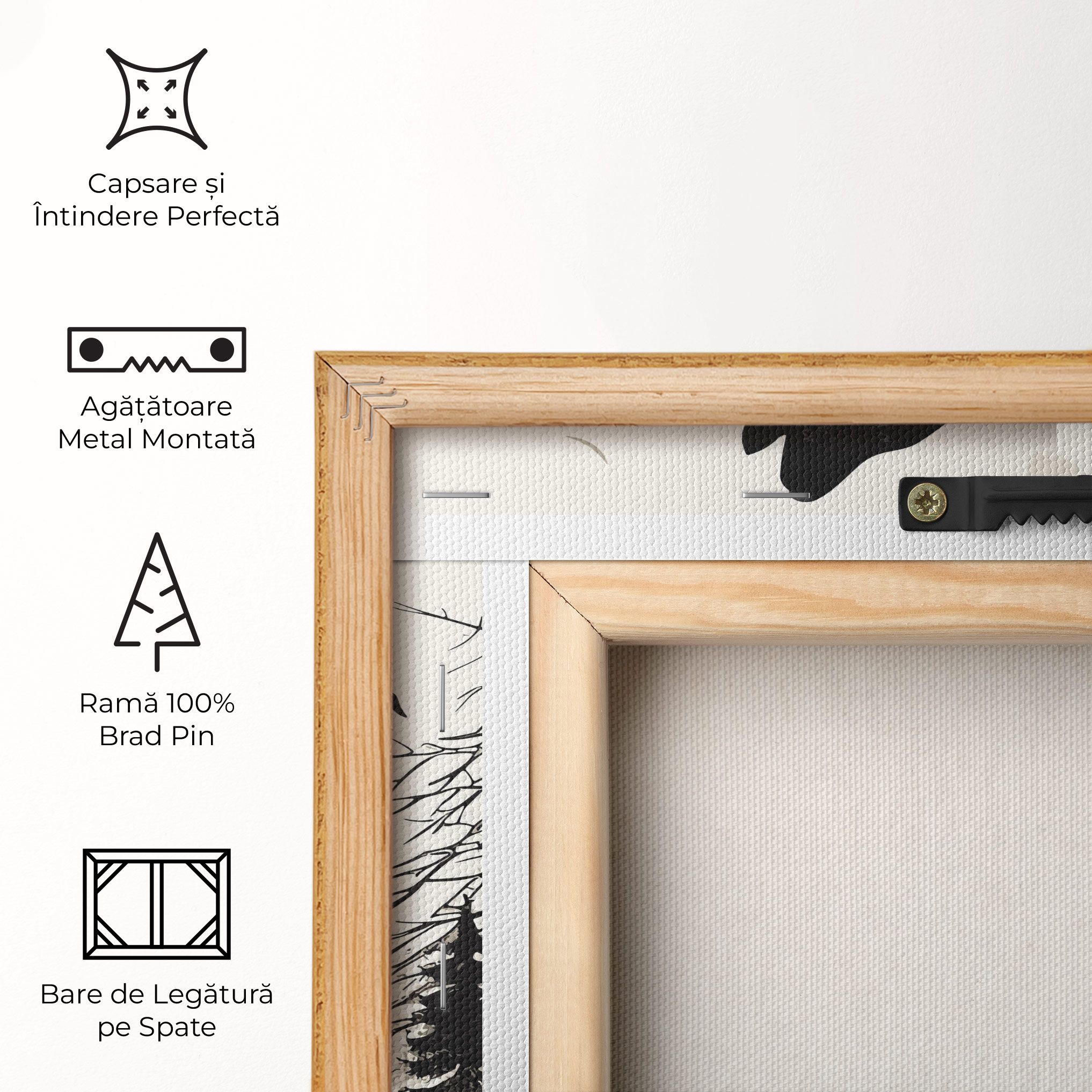 Black On Cream Wolf mockup 5