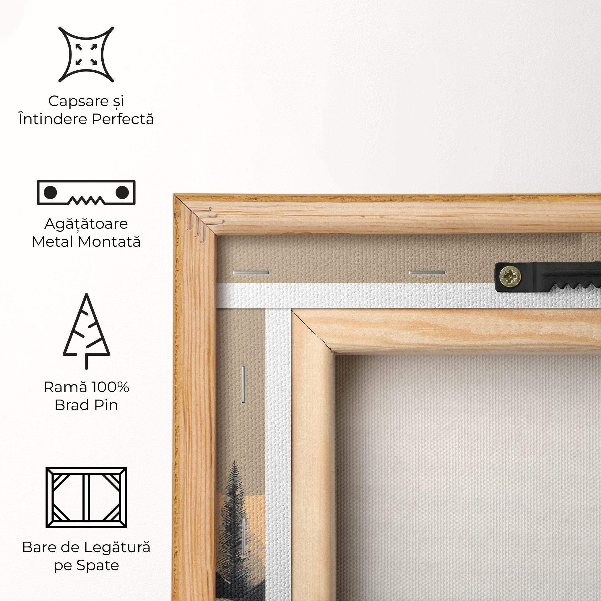 Tablou Canvas Black Wolf mockup 5