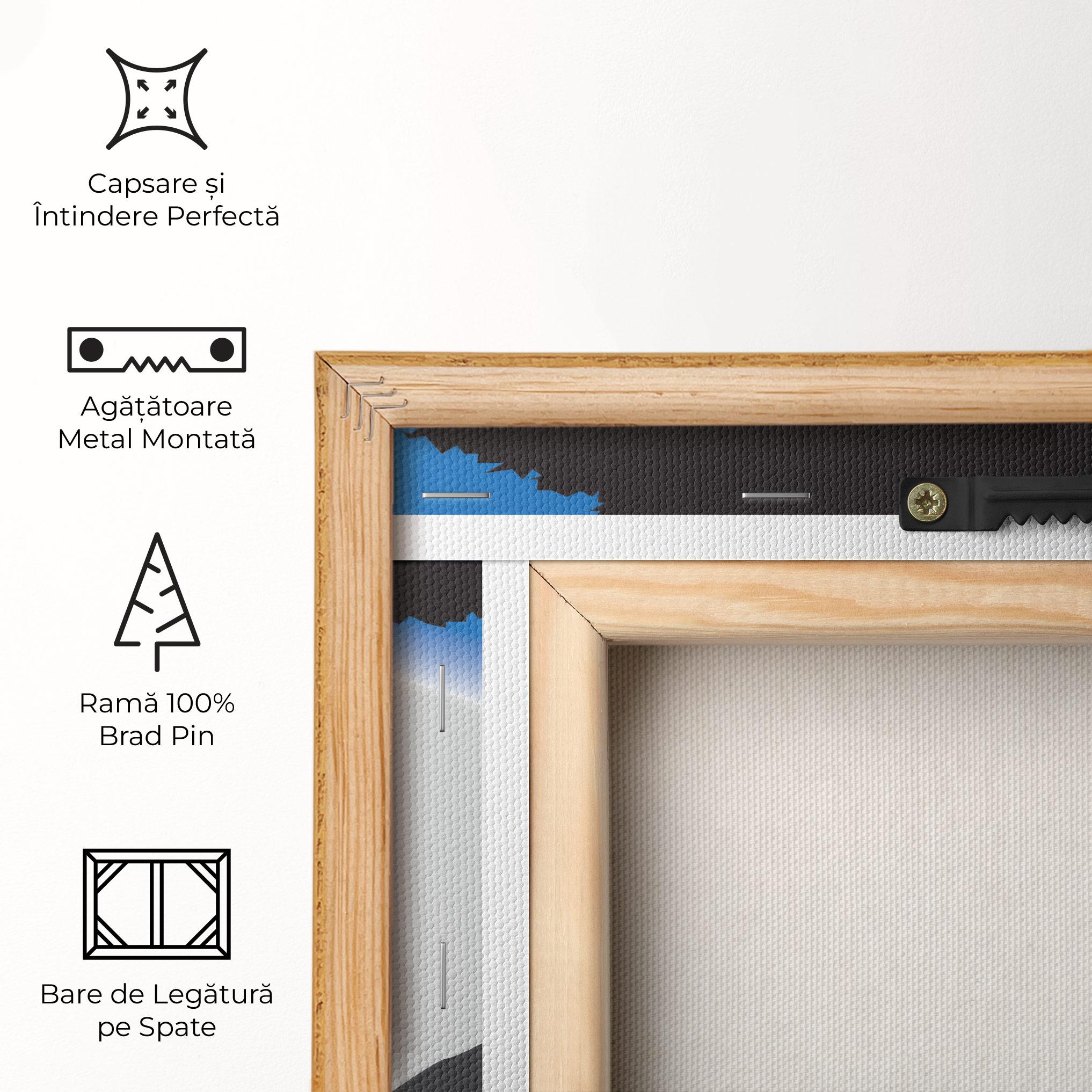 Tablou Canvas Blue Light Wolf mockup 5