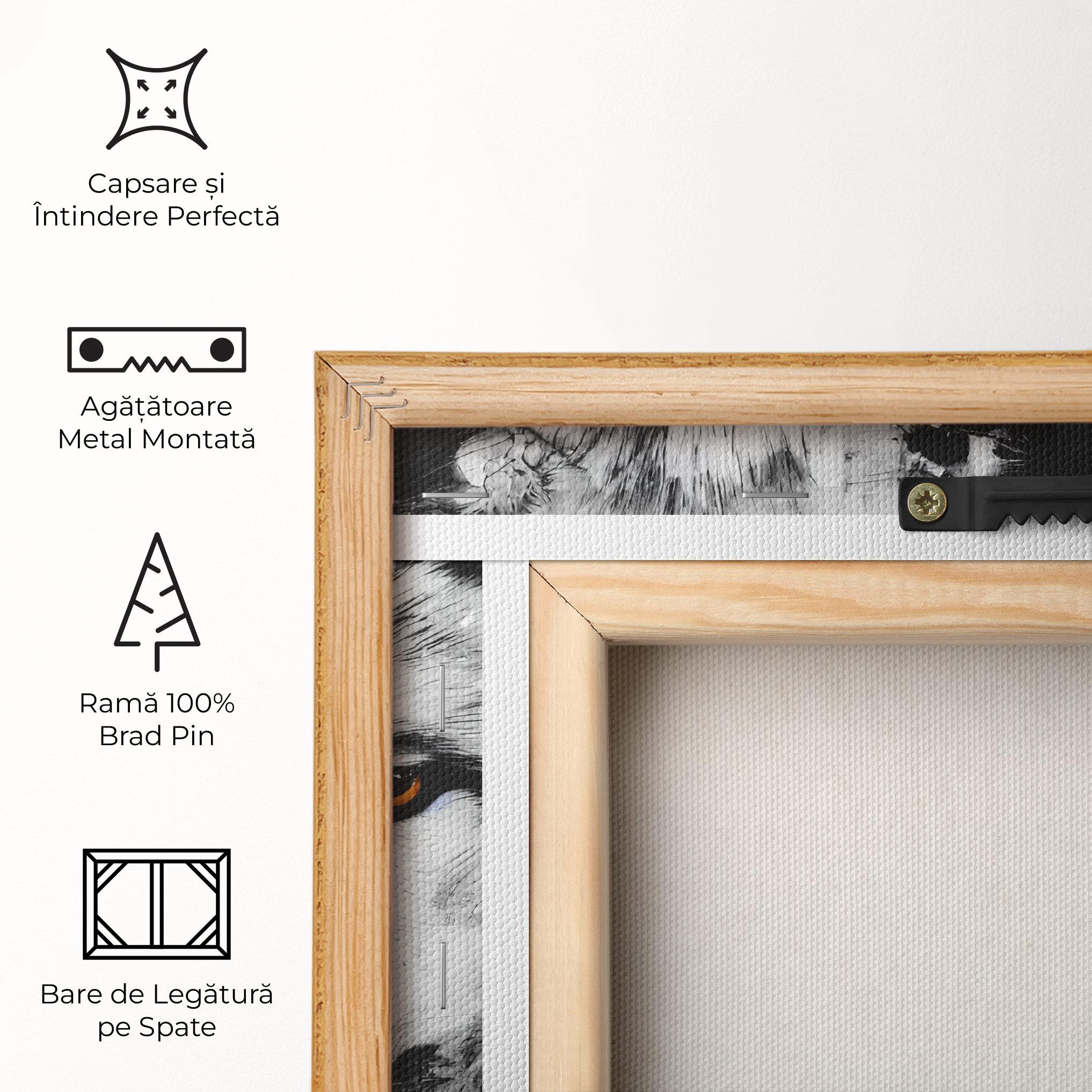 Tablou Canvas Grey Wolf Portrait mockup 5