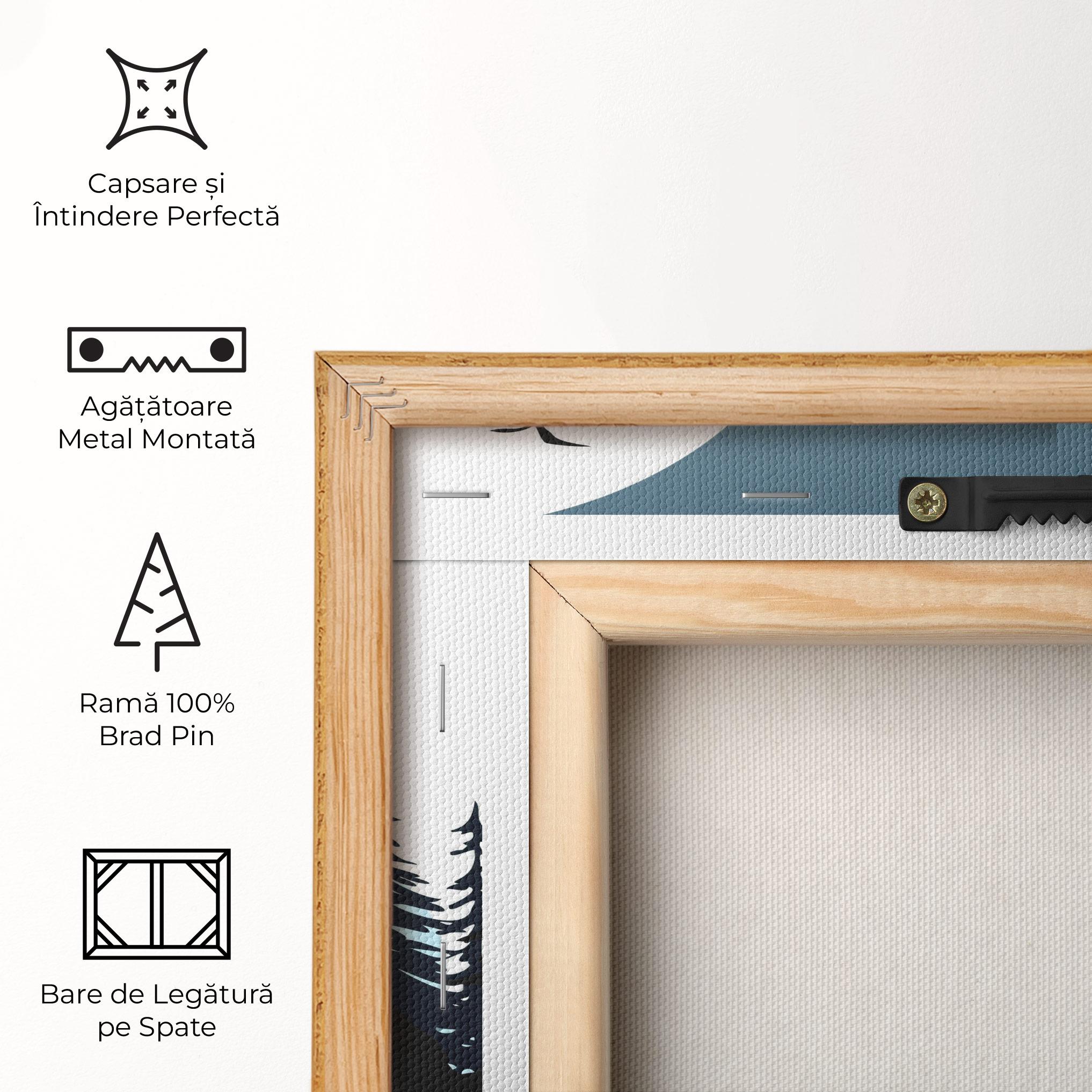 Tablou Canvas Hill Wolf mockup 5