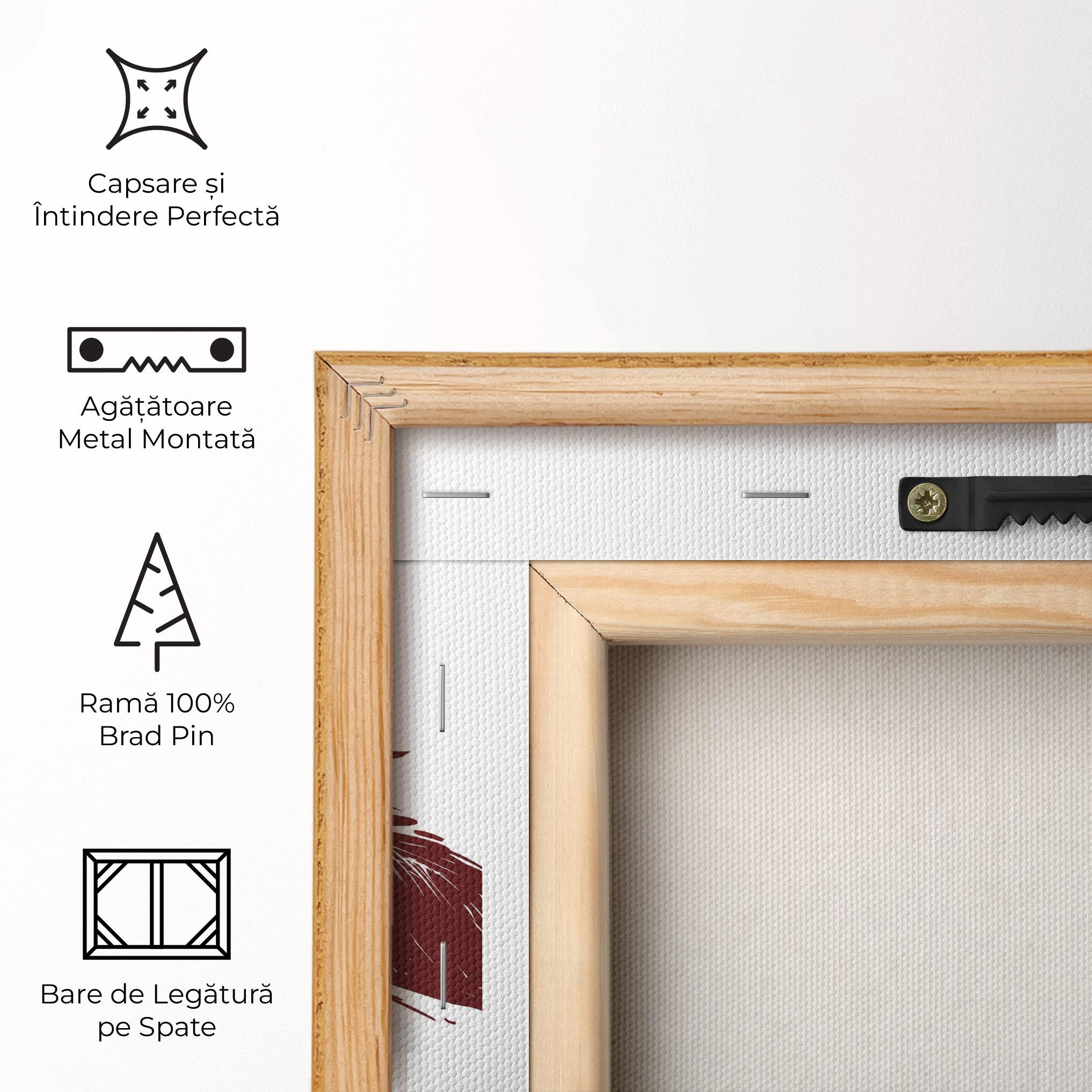 Tablou Canvas Red Blue Wolves mockup 5