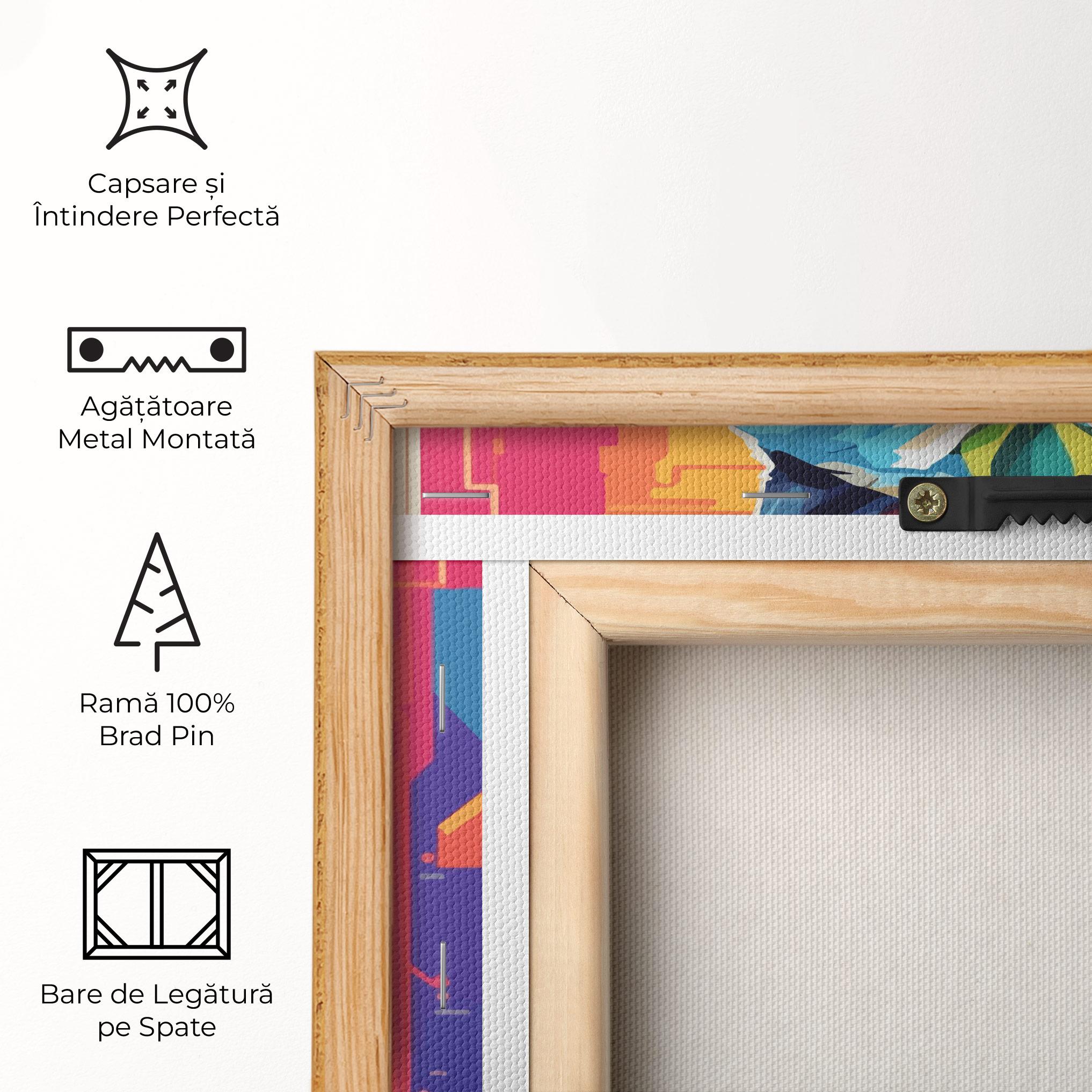 Tablou Canvas Wolf Character mockup 5