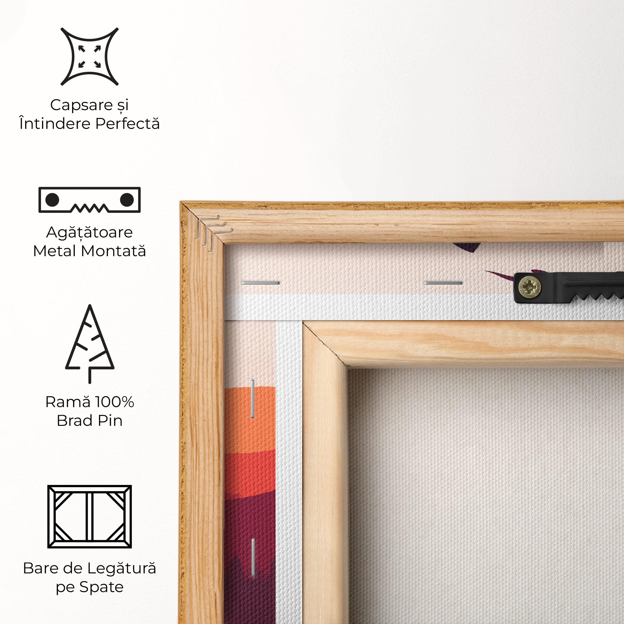 Tablou Canvas Wolf Pink Moon mockup 5