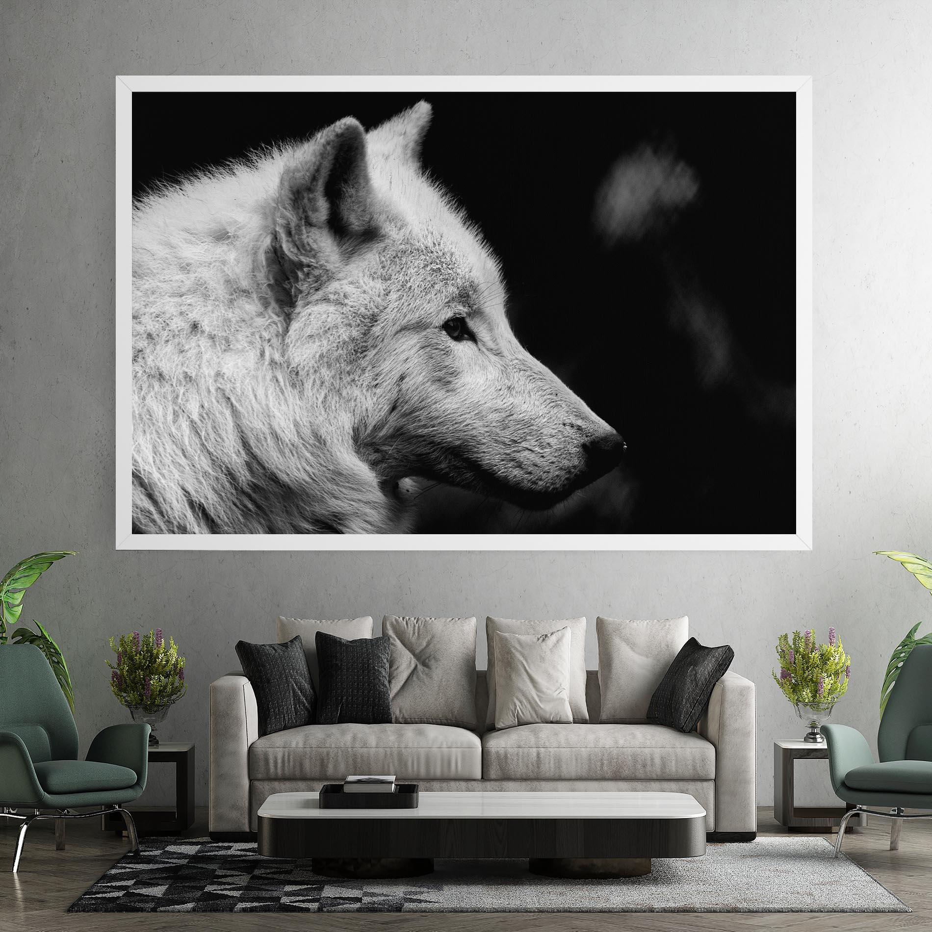 Tablou Canvas Grey Wolf mockup 7