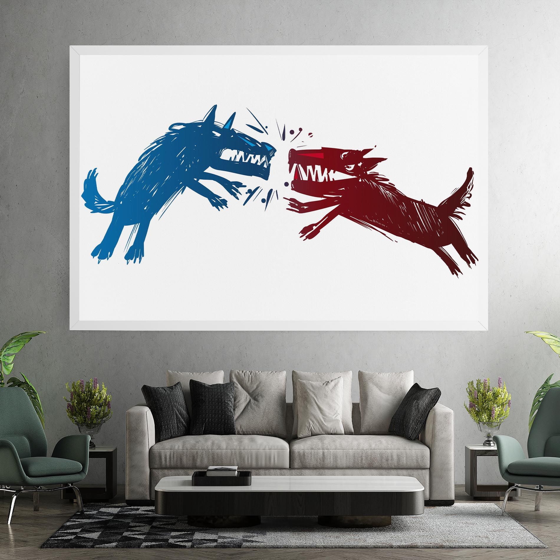 Red Blue Wolves mockup 7