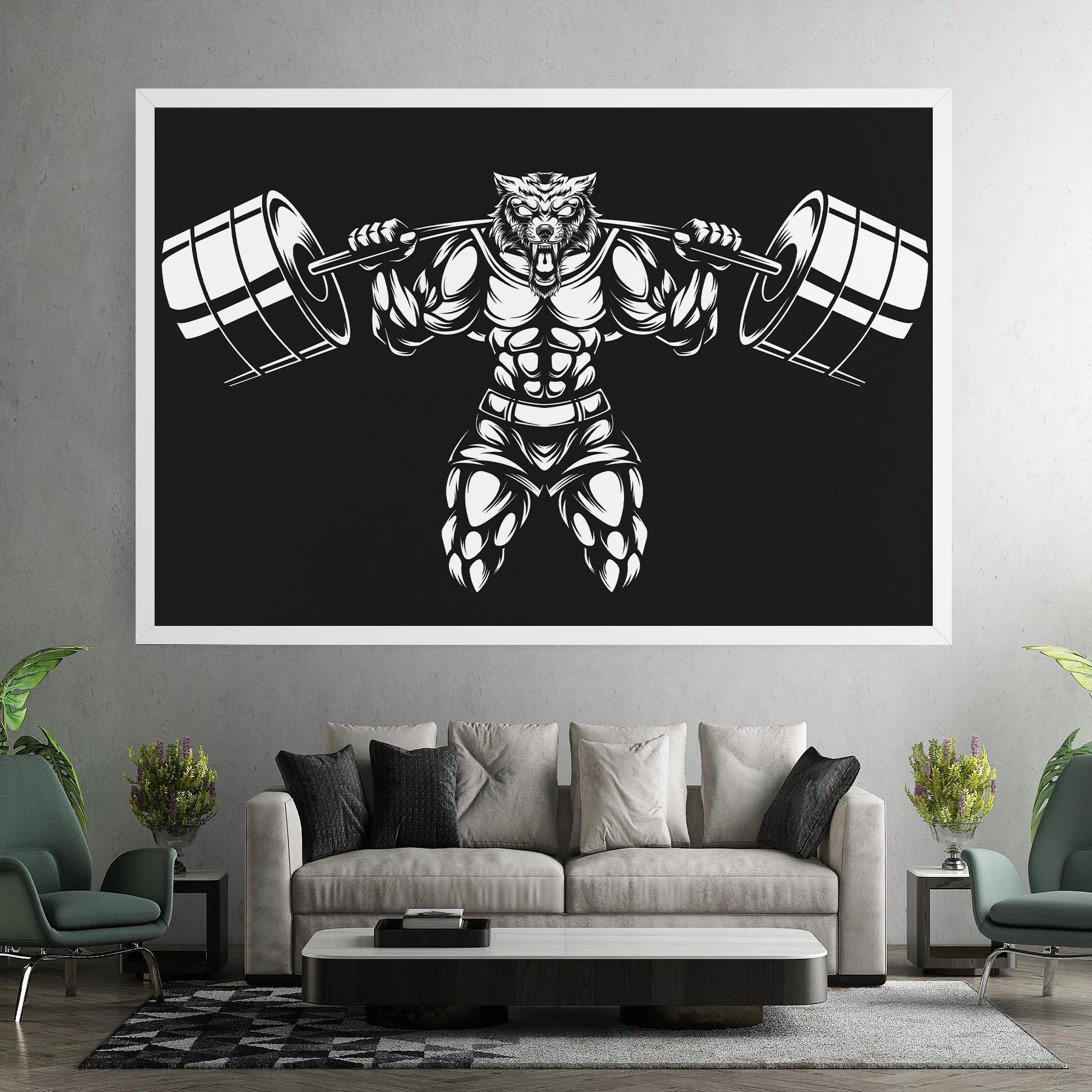 Tablou Canvas Work Out Wolf mockup 7