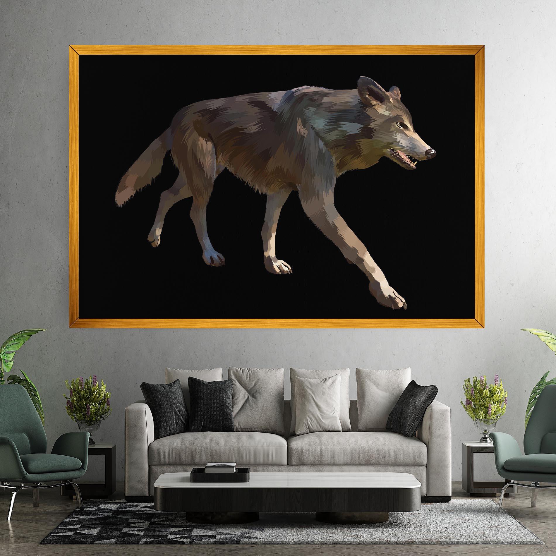 Tablou Canvas 3d Wolf mockup 7